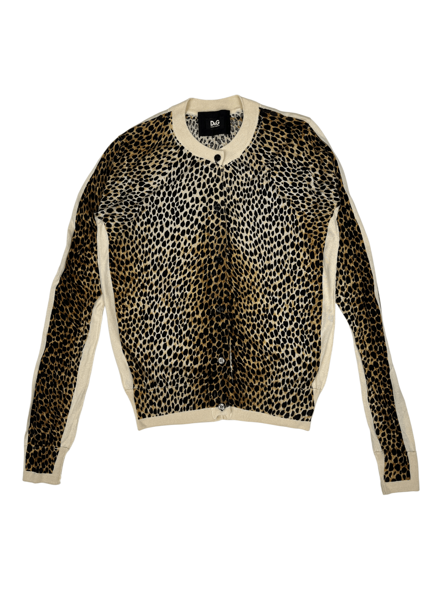 Dolce & Gabbana D&G Leopard Print Silk Cardigan Size S / US 4 / IT 40 - 1 Thumbnail