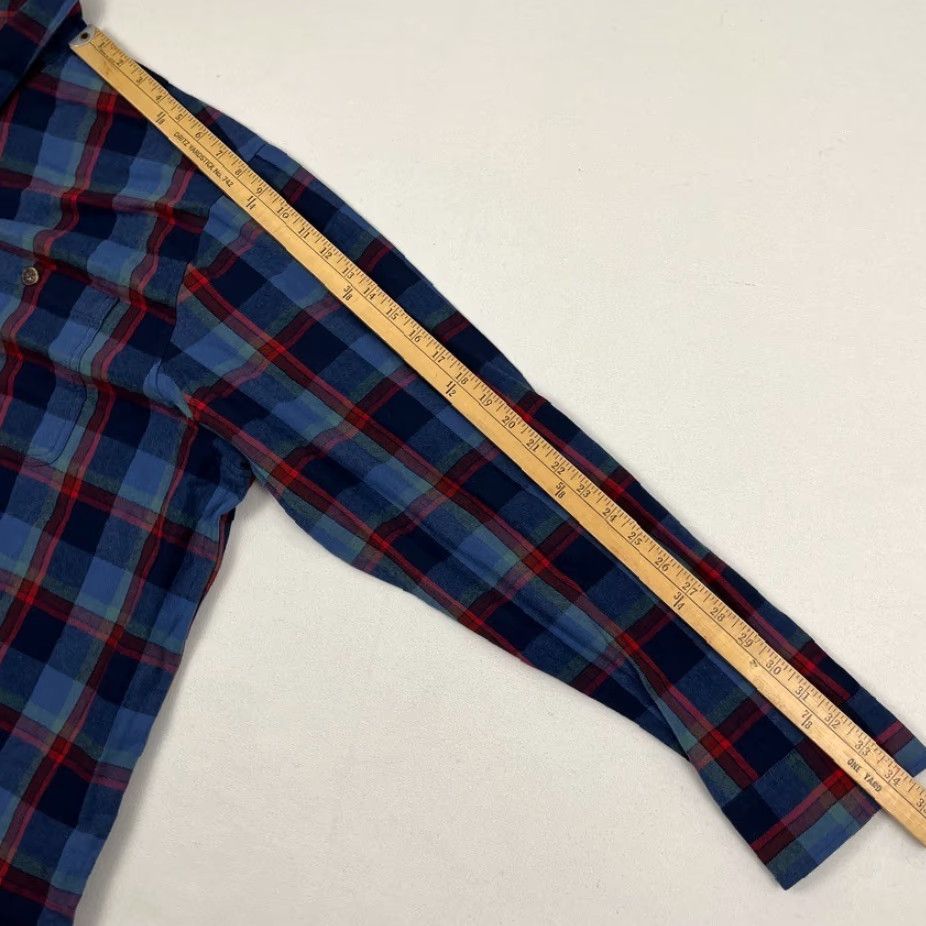 CO Duluth Trading Co Free Swingin Flannel Shirt Mens 3XLT Tall Relaxed Blue Plaid Size US XXL / EU 58 / 5 - 5 Thumbnail