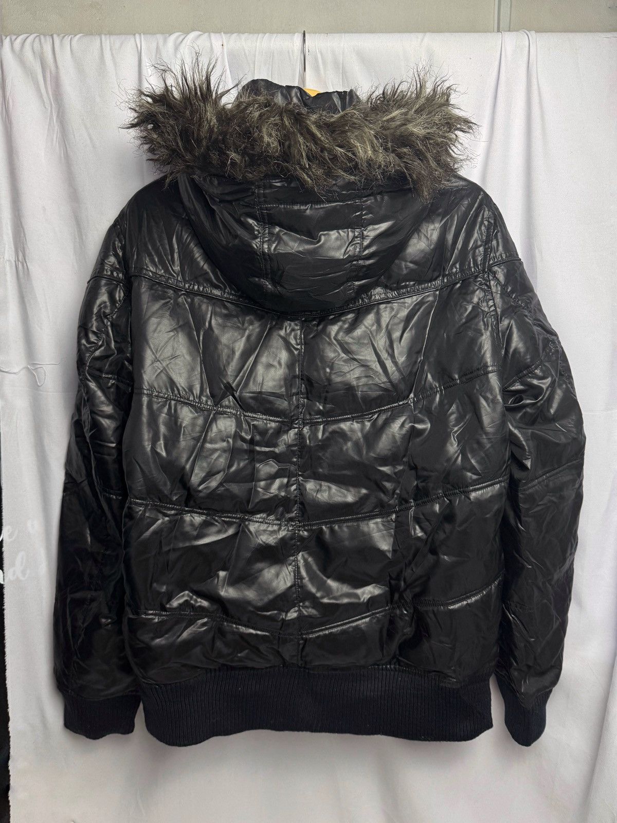 GOSTAR DE FUGA Faux Fur Removeable Puffer Jacket Journal Report Size US L / EU 52-54 / 3 - 6 Thumbnail