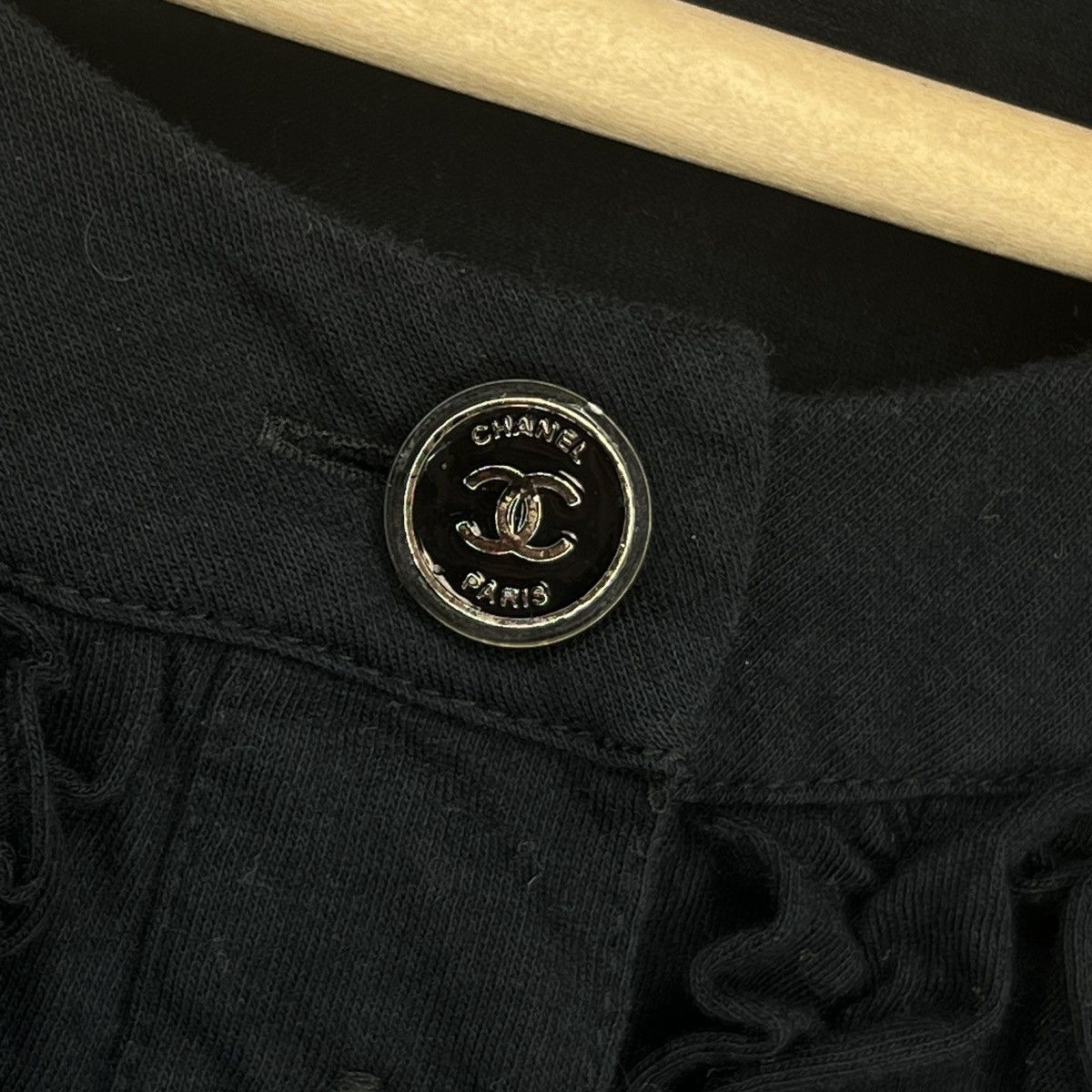 Chanel Chanel Cotton Black Blouse Top Vintage Classic Luxury Size XS / US 0-2 / IT 36-38 - 8 Thumbnail