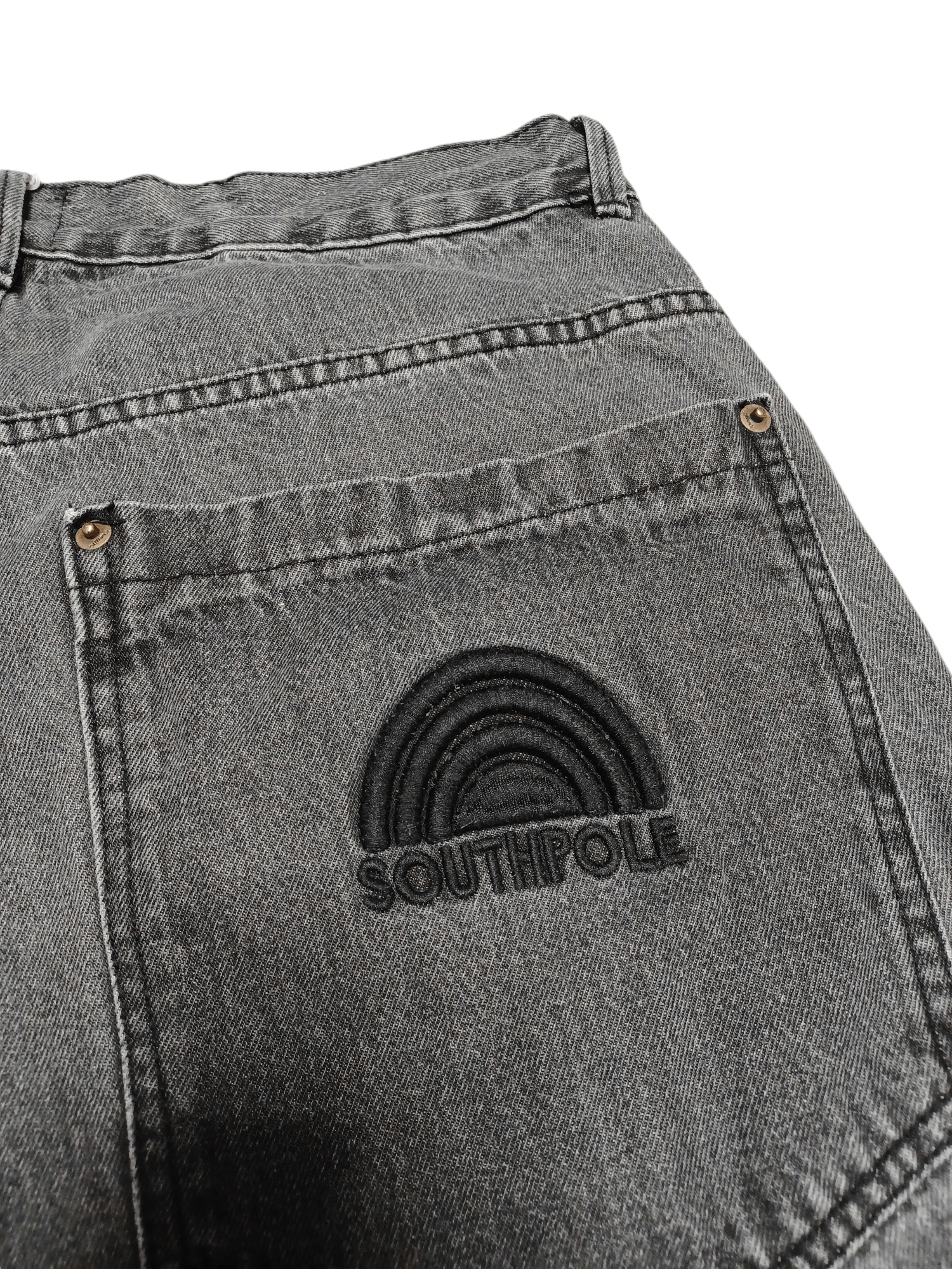 Southpole SOUTHPOLE BAGGY BIGLOGO EMBROIDERED SK8 Y2K JEANS DENIM Size US 36 / EU 52 - 2 Thumbnail