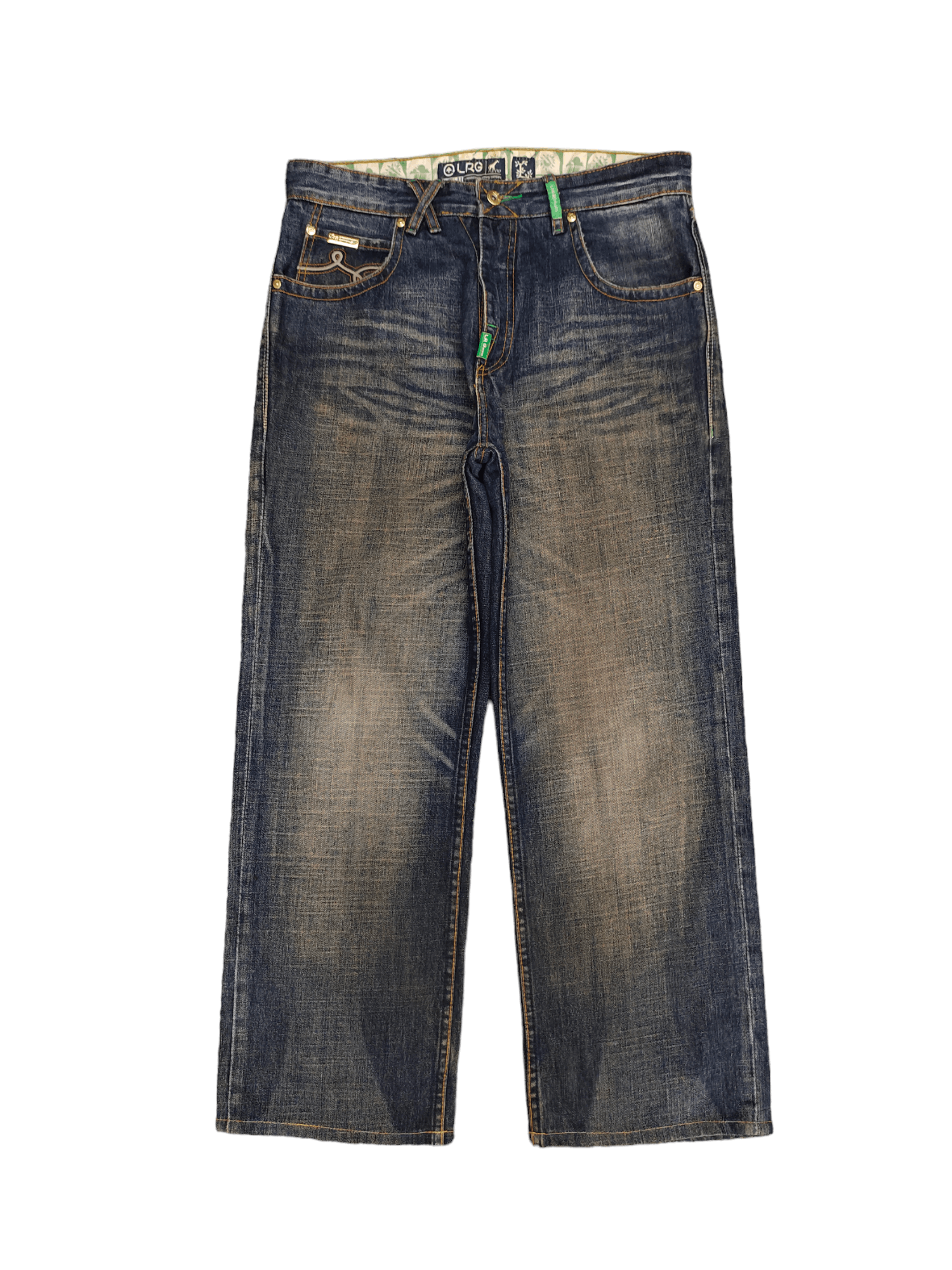 LRG Baggy Jeans Lrg Clawmark Stone Wash Wide Leg Denim 90s Jnco Size US 34 / EU 50 - 7 Thumbnail