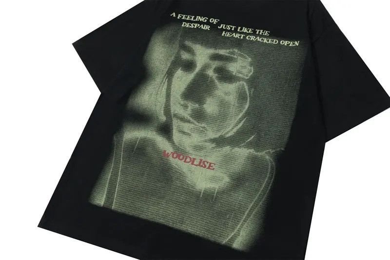 Vintage Grunge Retro Vintage Style Girl Print Loose T Shirt Size US L / EU 52-54 / 3 - 4 Thumbnail