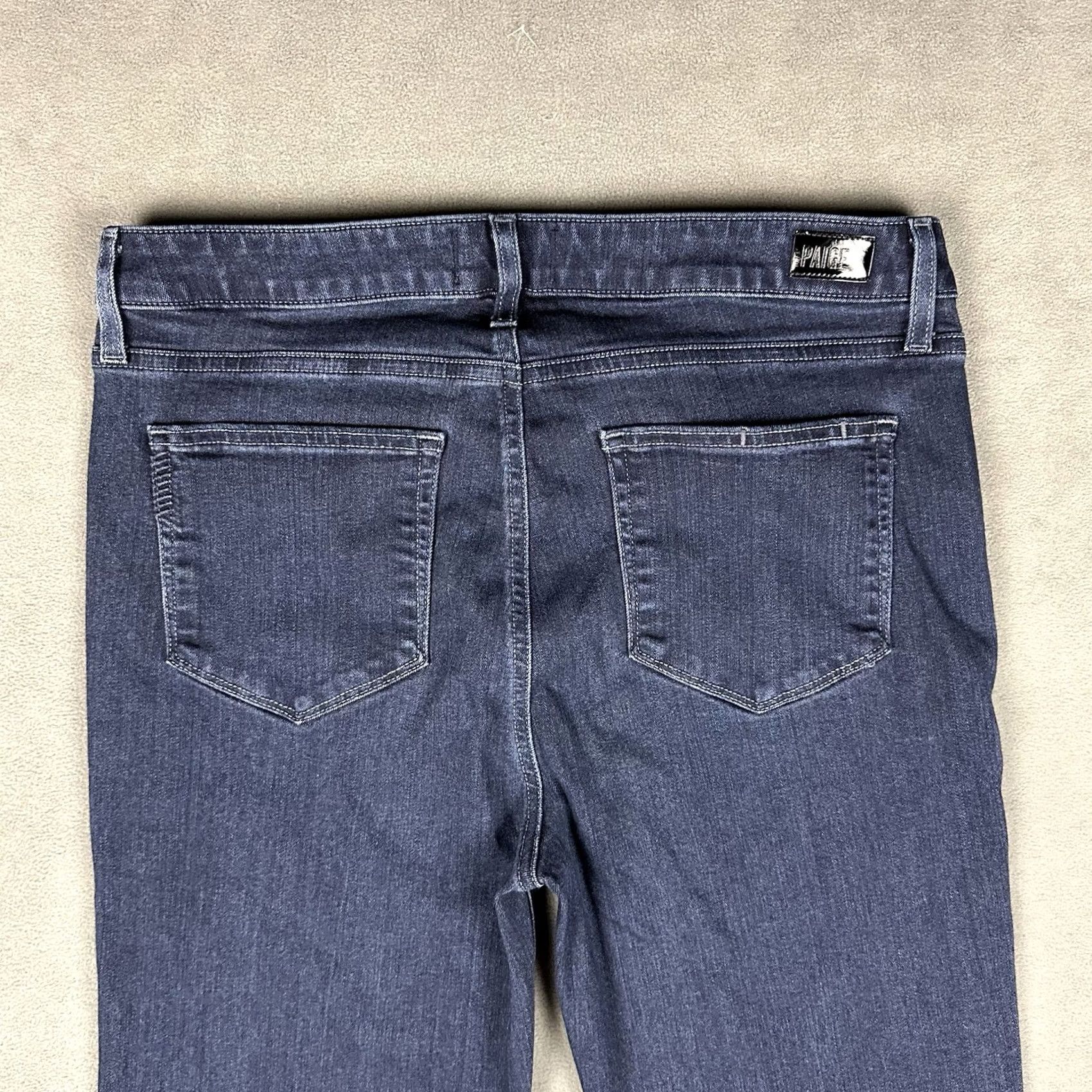 Paige Paige Jeans Womens 32 Blue Denim High Rise Manhattan Eve Bootcut Jeans Size 24" / US 00 / IT 34 - 4 Thumbnail