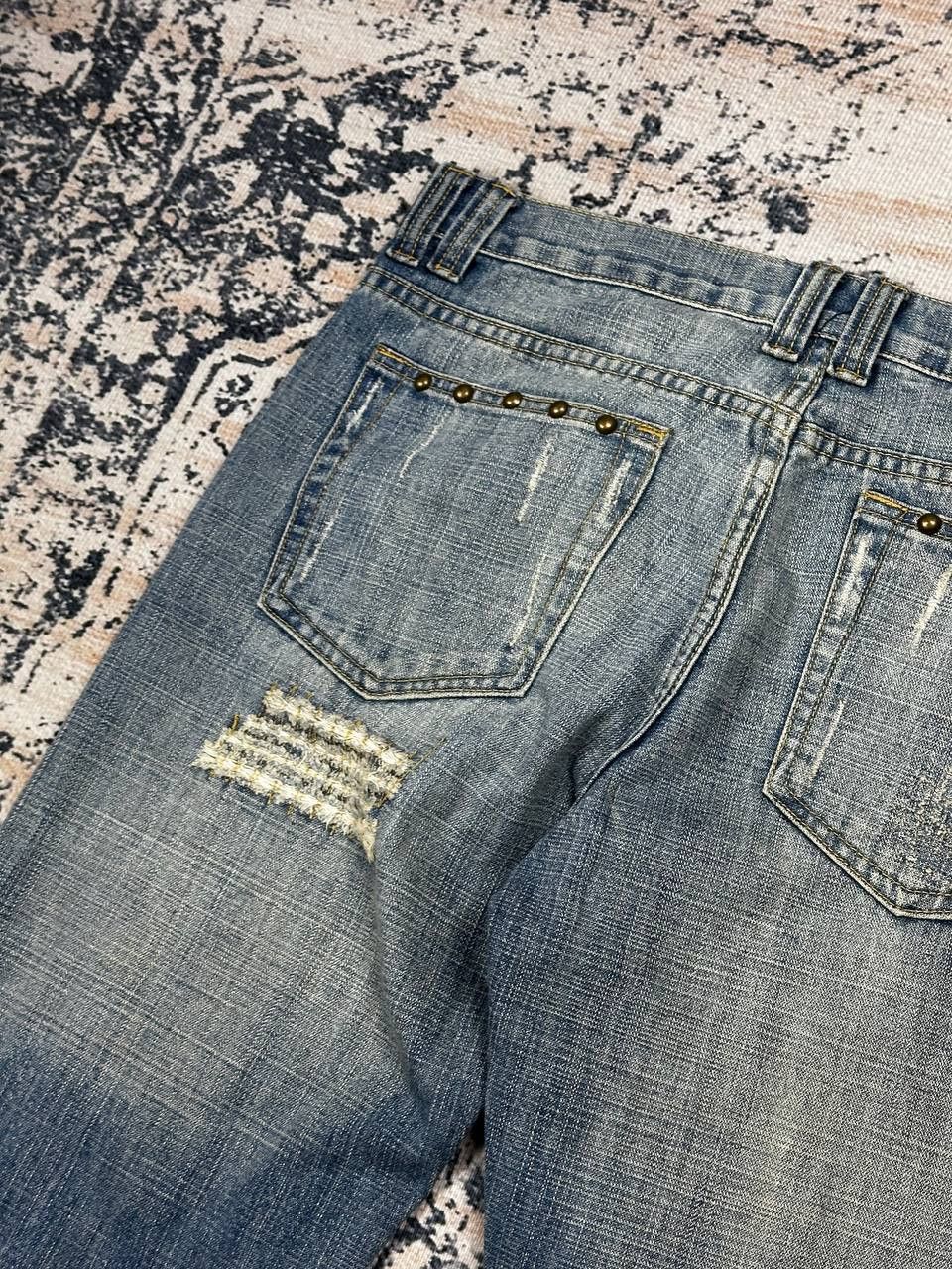Japanese Brand Vintage Avant Garde Grunge Punk Baggy Denim Jeans Size US 34 / EU 50 - 13 Thumbnail