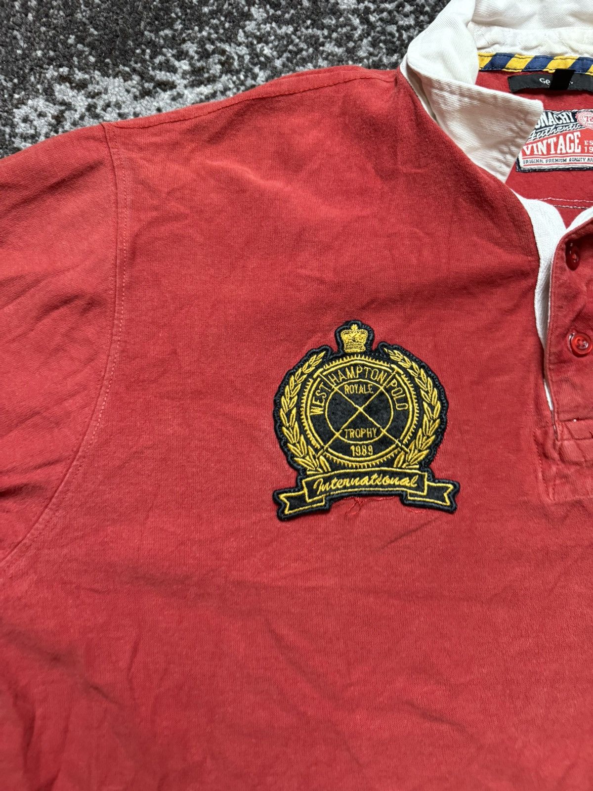 George × Vintage Vintage Y2K George Lauren Style Embroidered Logo Polo Size US XL / EU 56 / 4 - 4 Thumbnail