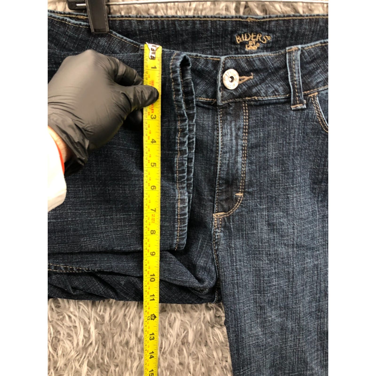 Lee Lee Riders Bootcut Jeans Size 12 Womens Dark Wash Blue Size 34" / US 12 / IT 48 - 4 Thumbnail