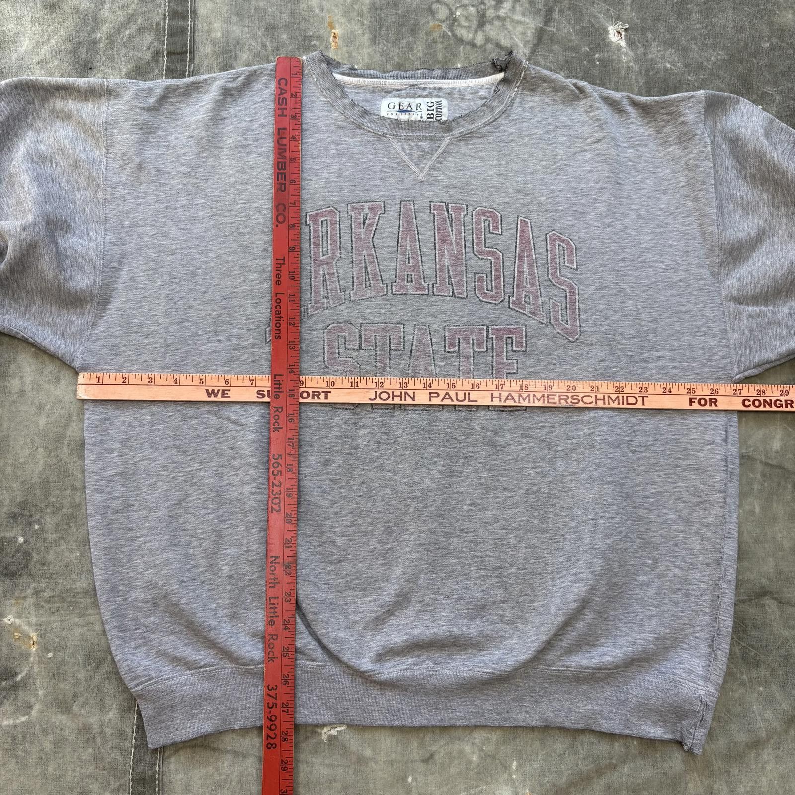 Gear for Sports Vintage 90s Arkansas State Indians Red Wolves Sweatshirt Size US XL / EU 56 / 4 - 3 Thumbnail