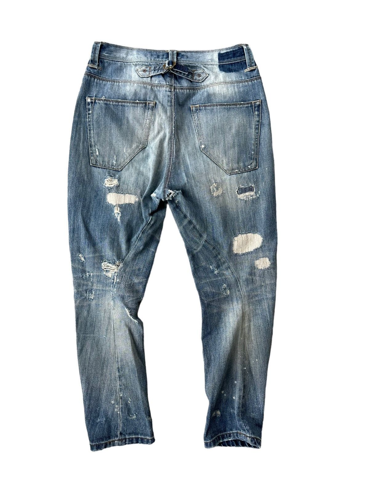 Japanese Brand Bite blue flared denim jeans Size US 30 / EU 46 - 6 Thumbnail