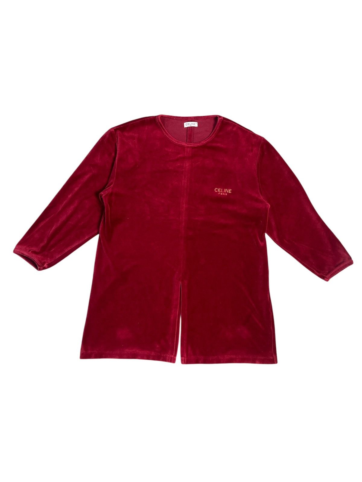 Celine Celine Paris Velvet Velour Lounge Top Size M / US 6-8 / IT 42-44 - 2 Thumbnail