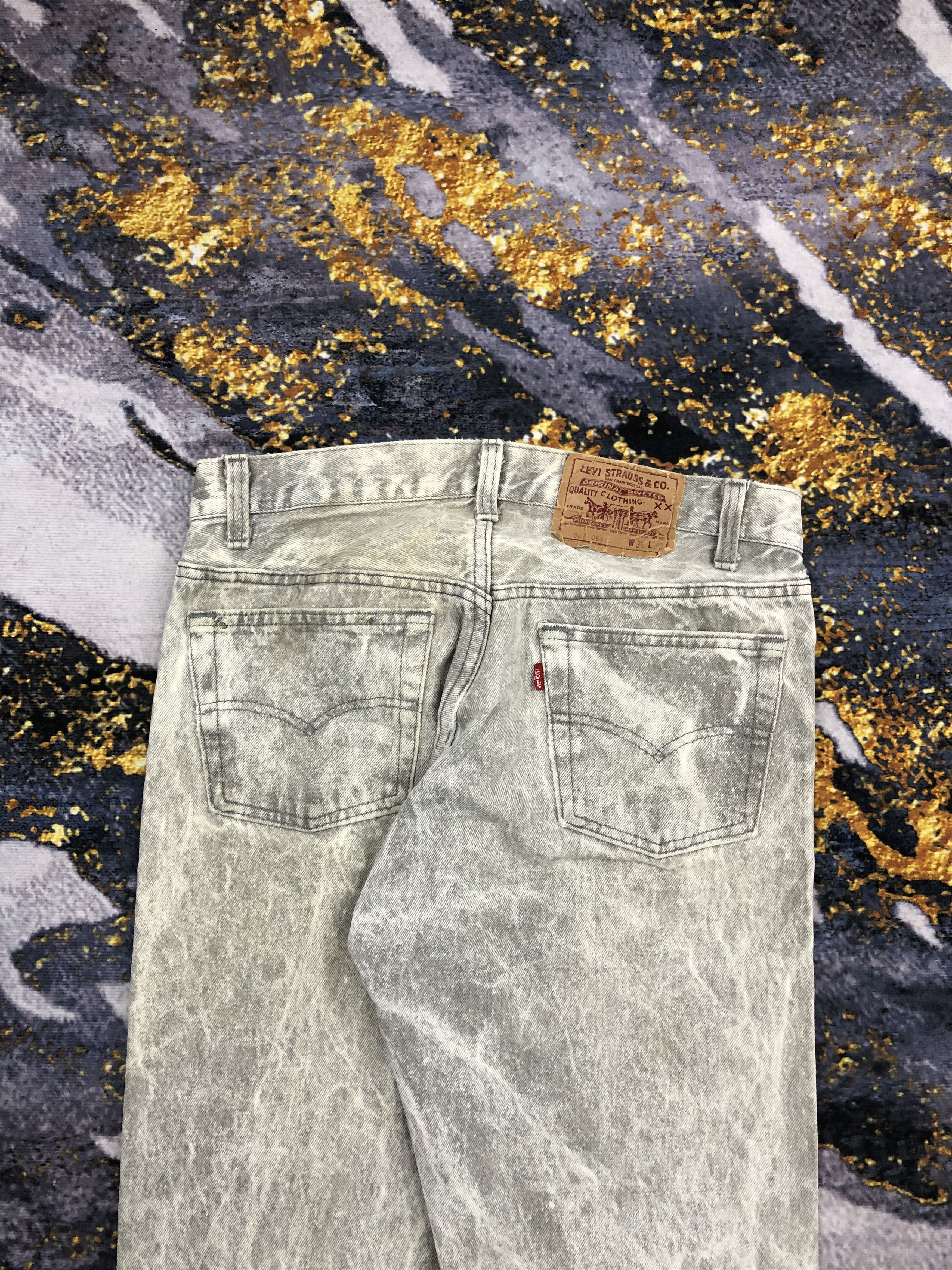 Levi's Vintage 90s Levi's 501 Acid Washed Jeans DPP0036 Size US 30 / EU 46 - 4 Thumbnail
