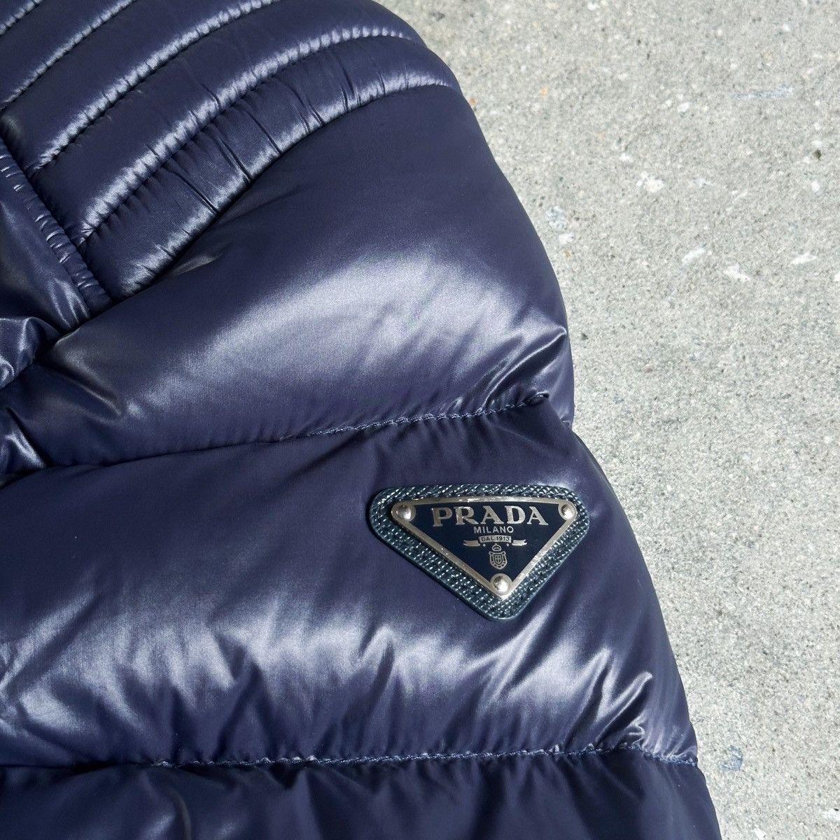 Prada Prada Moto Nylon Puffer Down Jacket Size US L / EU 52-54 / 3 - 3 Thumbnail