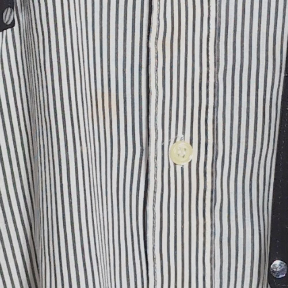 Other Marquis Sz L Striped Black White Men's Party Shirt Embroide Size US L / EU 52-54 / 3 - 3 Thumbnail