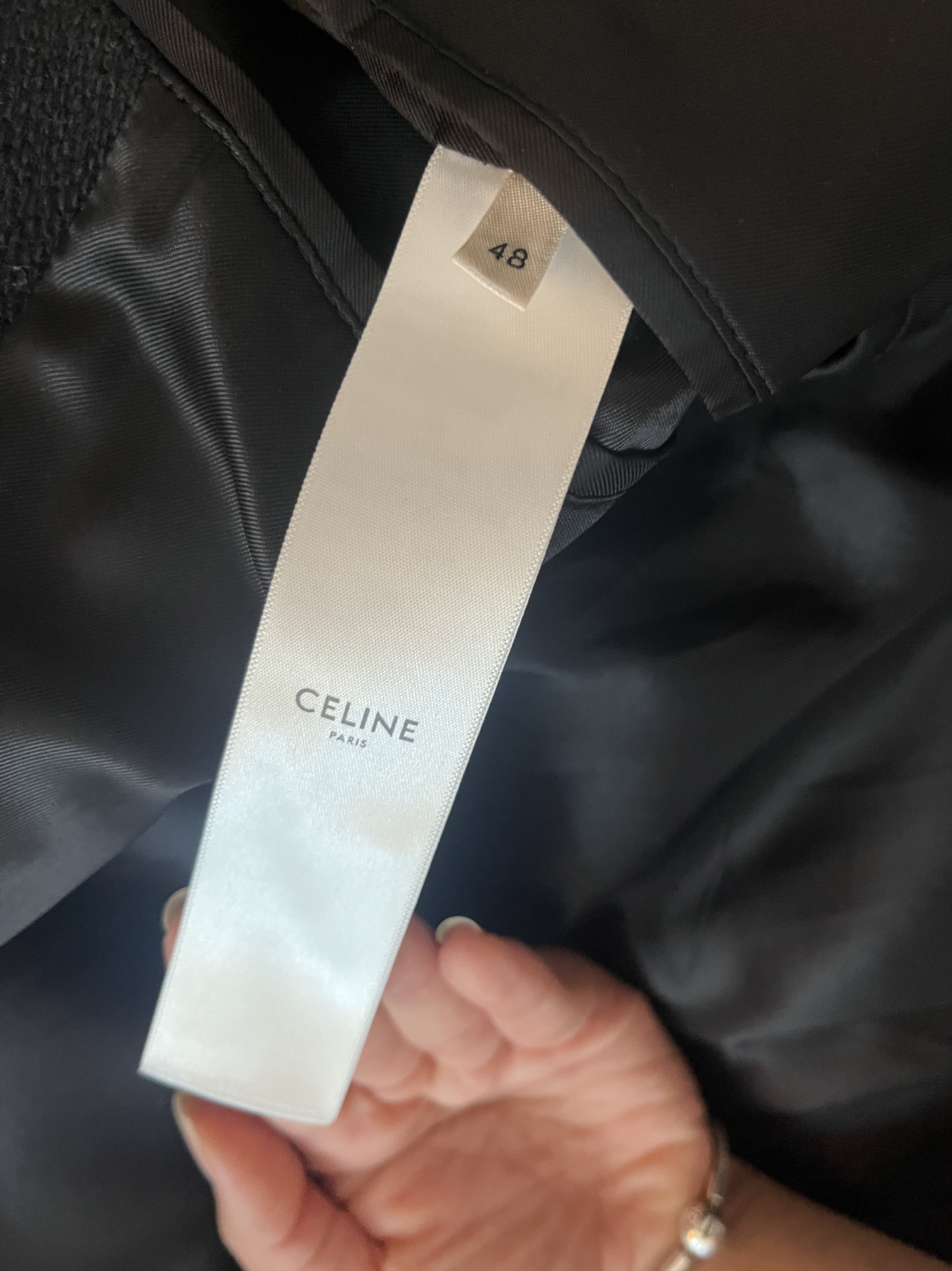 Celine Celine Classic Teddy Jacket in Textured Wool Size US M / EU 48-50 / 2 - 4 Thumbnail