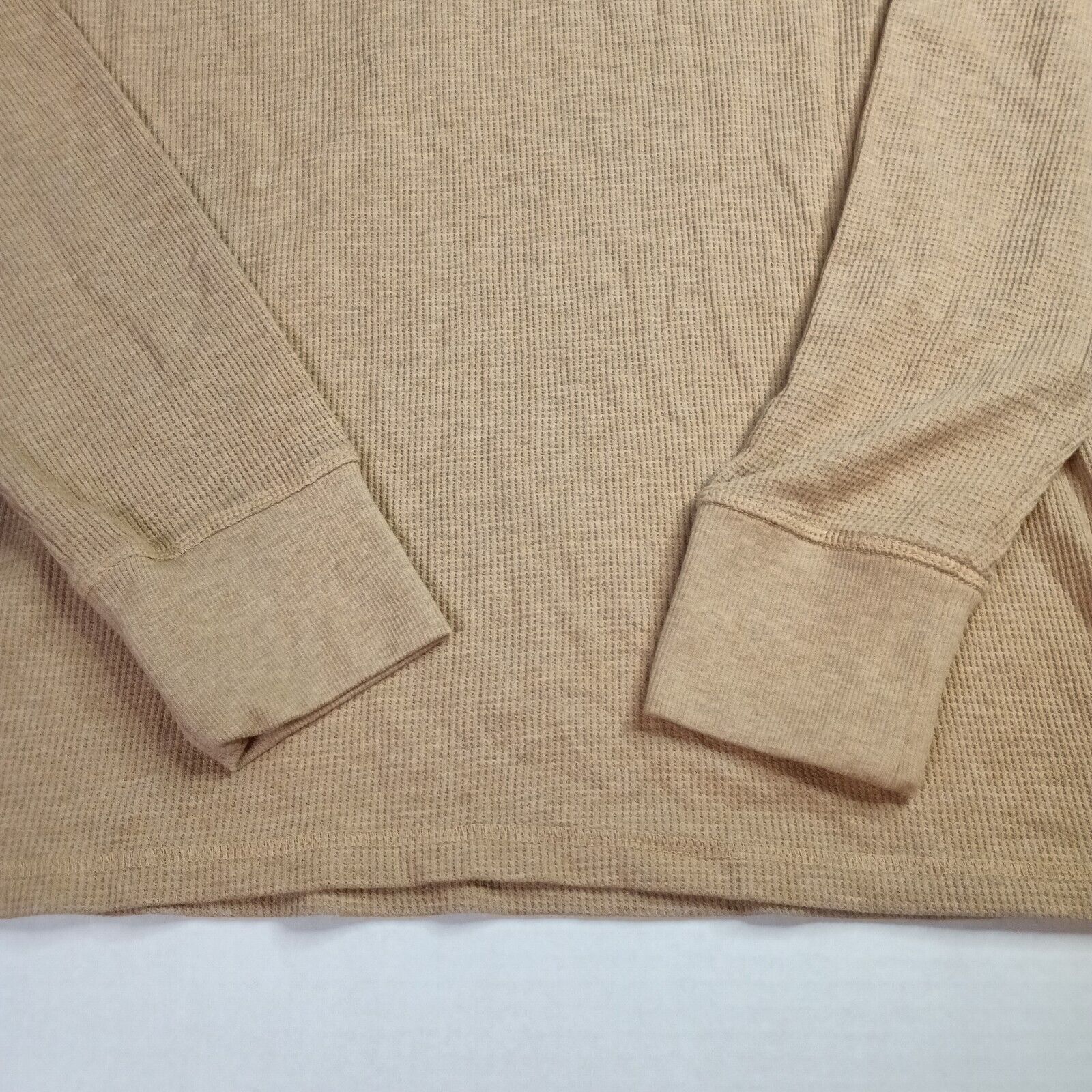 Tommy Hilfiger Tommy Hilfiger Shirt Men's XL Beige Waffle Knit Thermal Size US XL / EU 56 / 4 - 2 Thumbnail