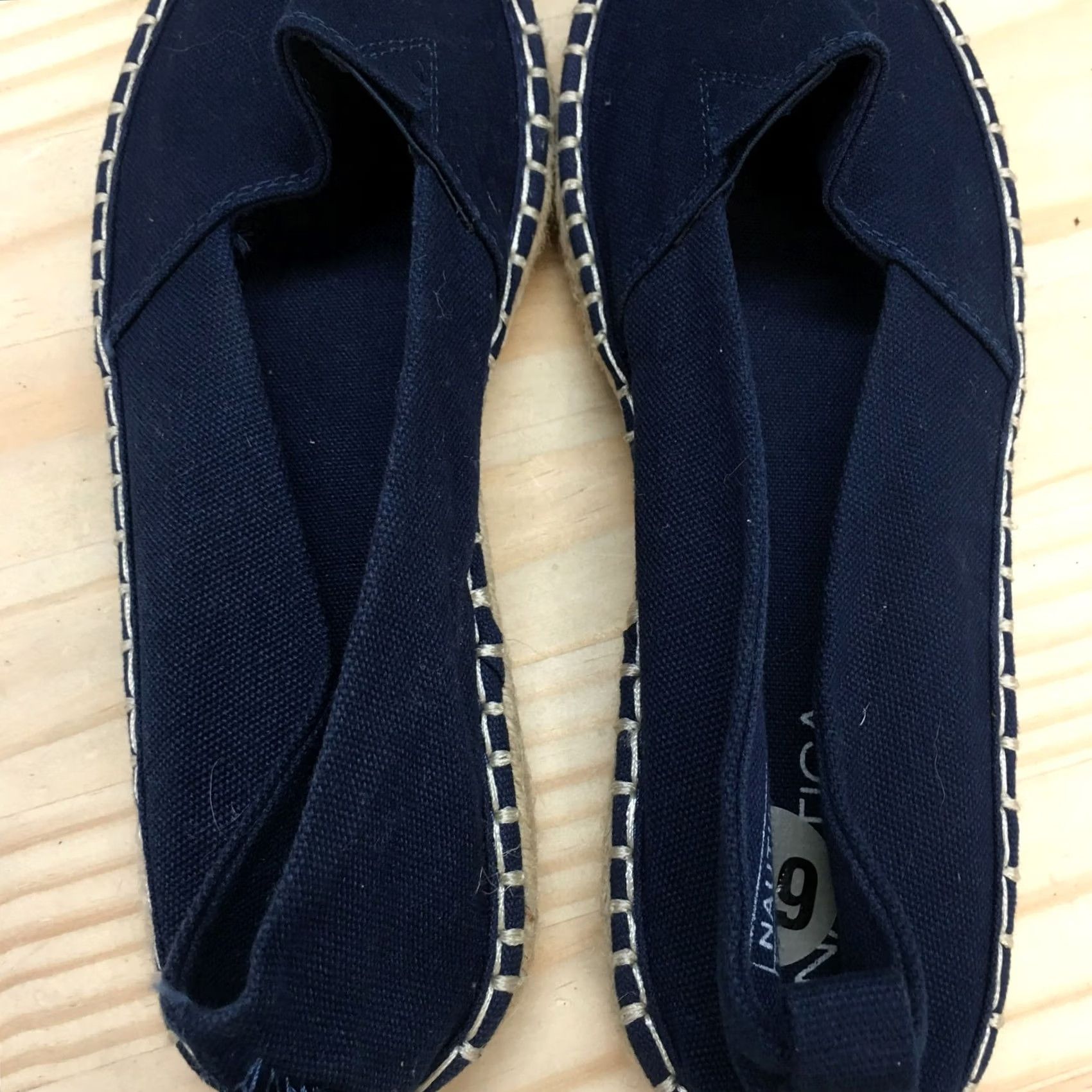 Nautica Nautica Shoes Womens Slip On Espadrilles Blue Comfort Round Toe Low Top - Casual - Size 6.5 US - Canvas Flat Rubber Sole - 37 EU - M Width Size M / US 6-8 / IT 42-44 - 7 Thumbnail