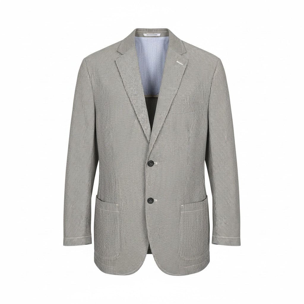 Club Room Club Room Blazer Sports Coat Sports Coat Gray White XXL Size 52R - 1 Thumbnail