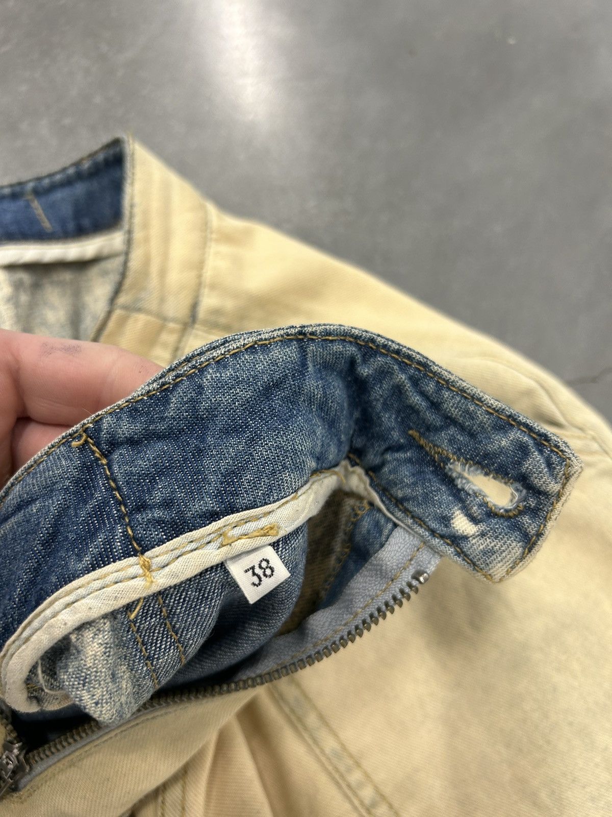 Other Tan and blue wide leg denim shorts Size US 38 / EU 54 - 5 Thumbnail