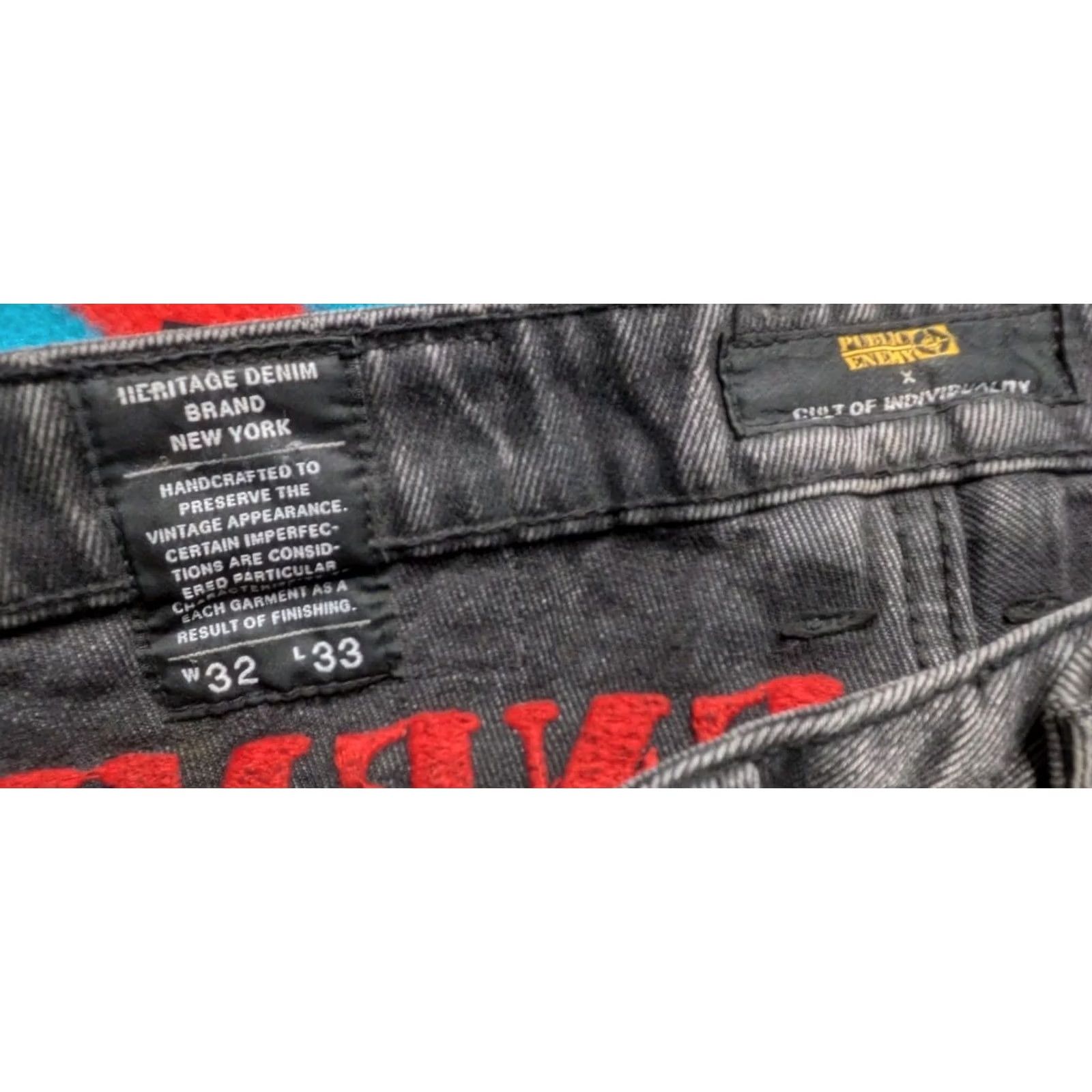 Cult Of Individuality Cult Of Individuality Jeans 32x32 Public Enemy Rocker Slim Graphitti Rap Size US 32 / EU 48 - 5 Thumbnail