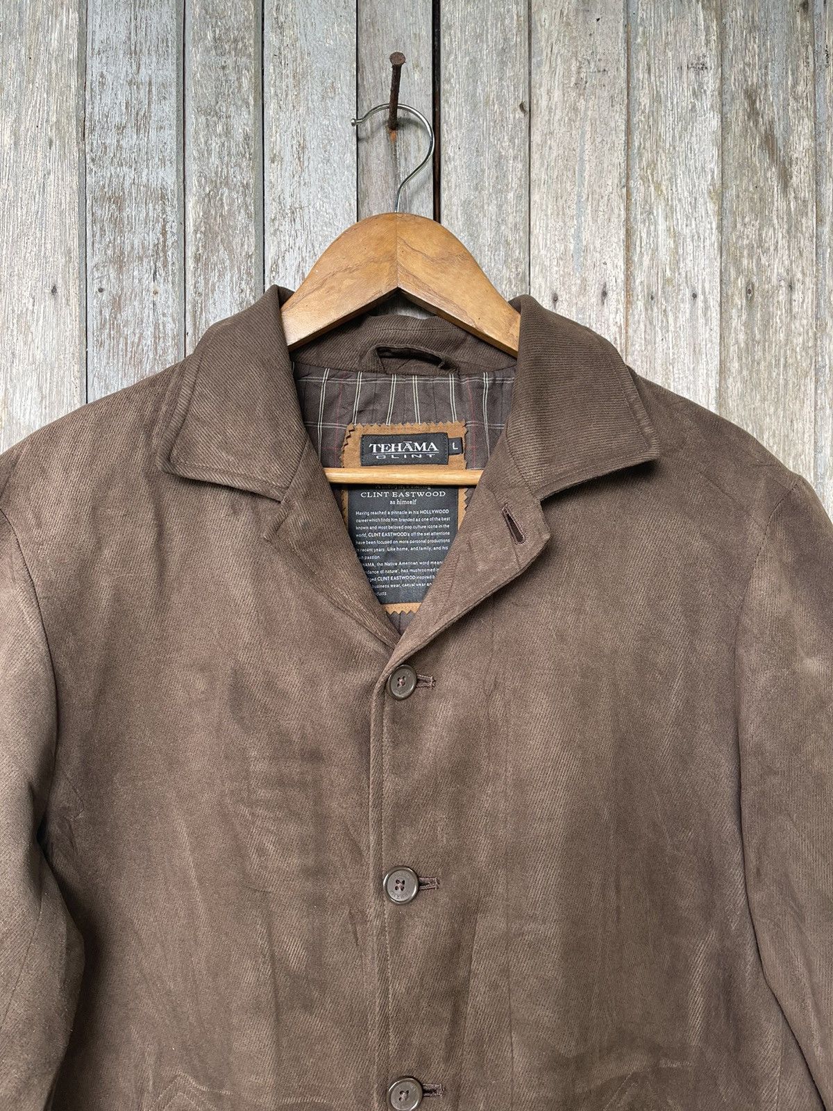 Designer Tehama by Clint Eastwood Brown Suede-Look Jacket – Size L Size US L / EU 52-54 / 3 - 2 Thumbnail