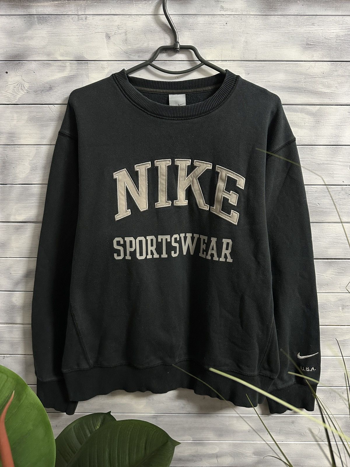 Nike Rare Vintage Sweatshirt Nike Sportswear USA Swoosh Drill Y2K Size US L / EU 52-54 / 3 - 1 Thumbnail