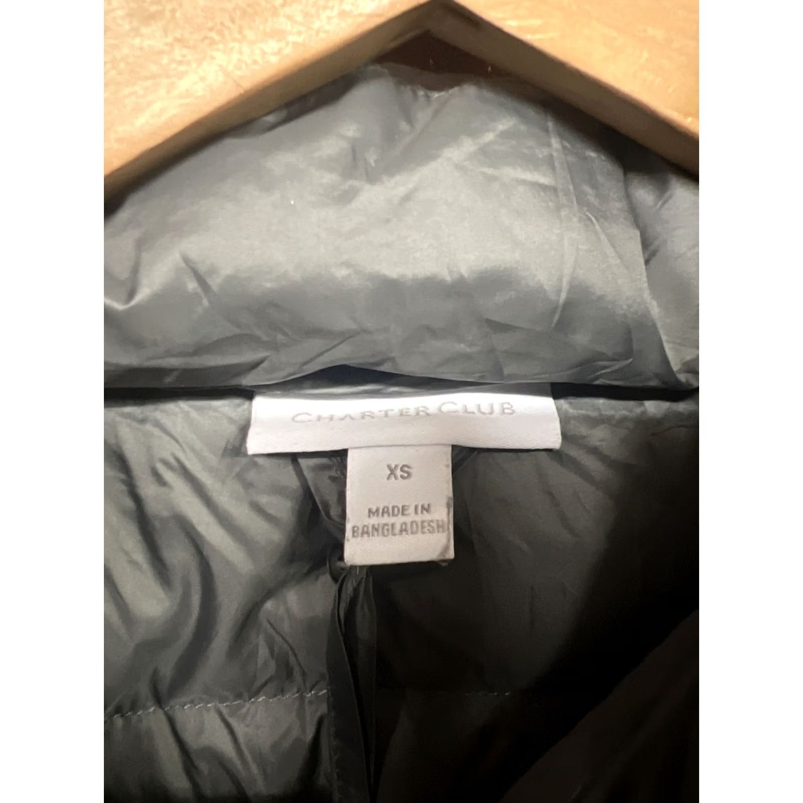 Charter Club VINTAGE Charter Club Packable Down Coat Bright Gray XS Women Coat Packable Puffer Gray 90s? Size XS / US 0-2 / IT 36-38 - 3 Thumbnail
