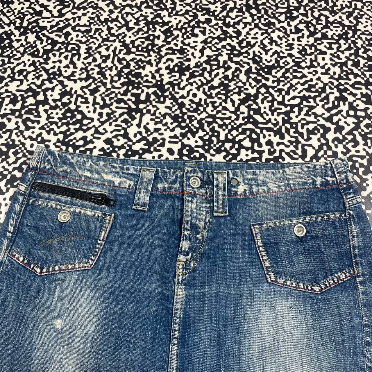 G-Star Vintage Y2K G Star Retro Casual Denim Mini Skirt Size 28" / US 6 / IT 42 - 9 Thumbnail