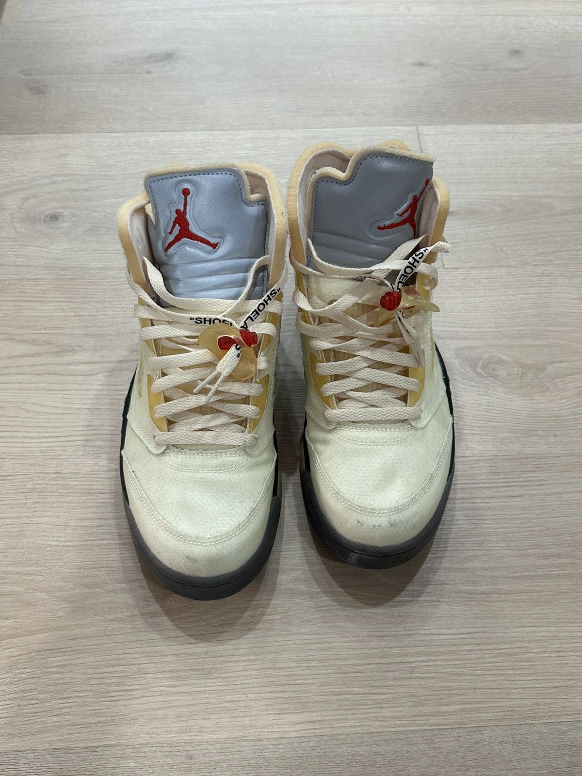 Jordan Brand × Off-White Off white jordan 5 sail Size US 11 / EU 44 - 4 Thumbnail