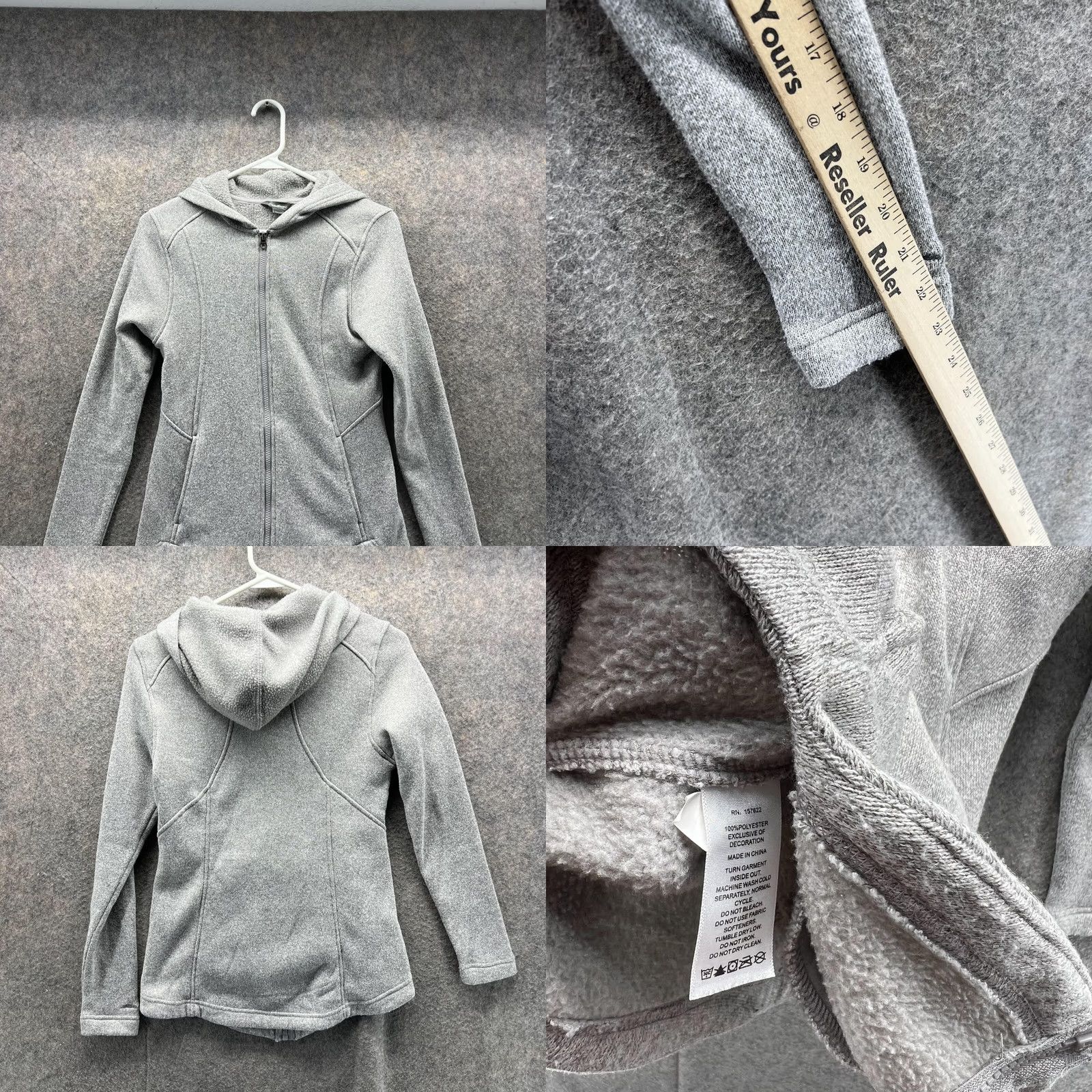 Eddie Bauer VINTAGE Eddie Bauer Sweater Women XS Gray Full Zip Hoodie Jacket Fleece Size XS / US 0-2 / IT 36-38 - 8 Thumbnail