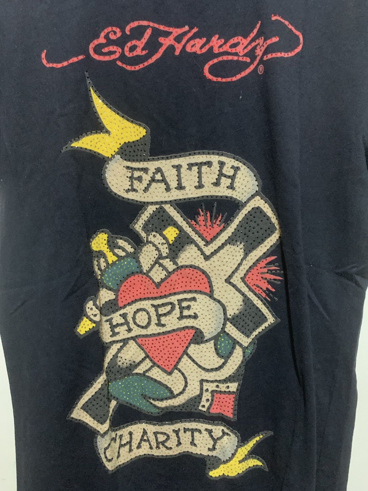 Ed Hardy ⚡️RARE⚡️ Ed Hardy X Red Pepper Faith Hope Charity Tee Size US M / EU 48-50 / 2 - 5 Thumbnail