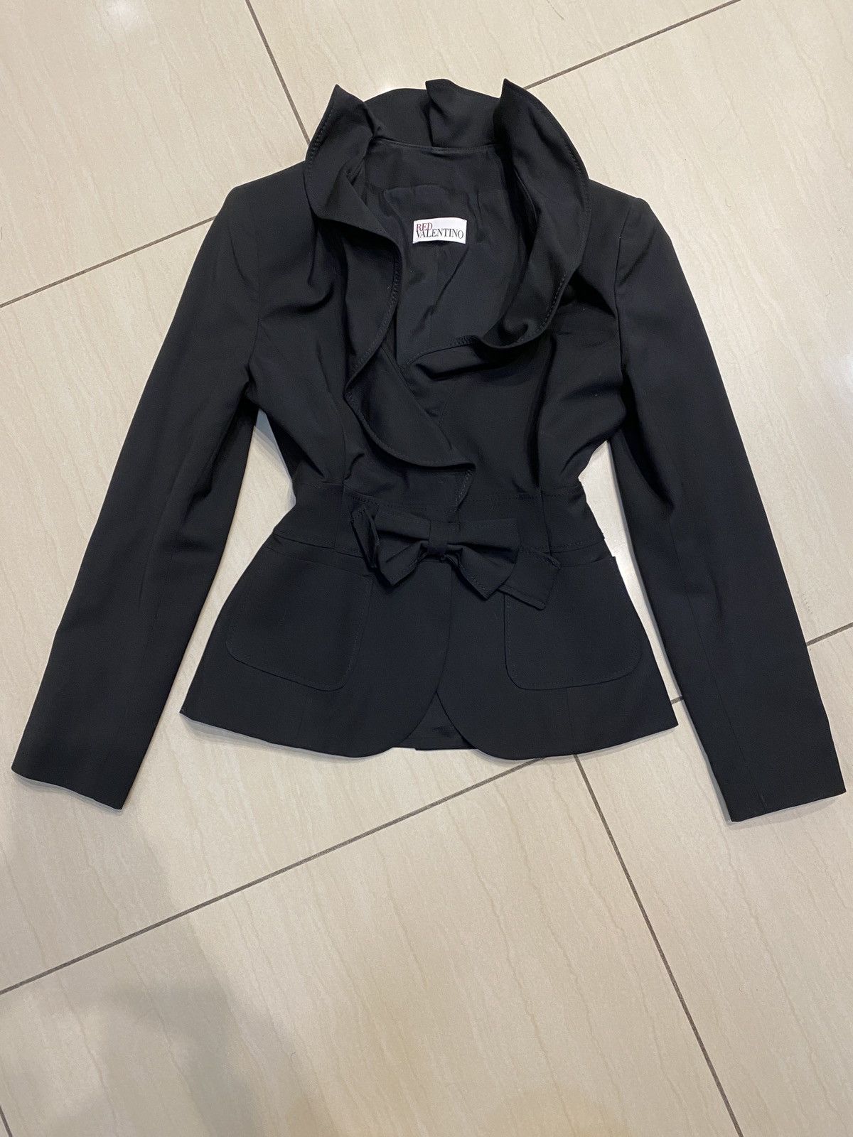 image of Valentino Woman Classic Blazer in Black, Women's (Size Small)