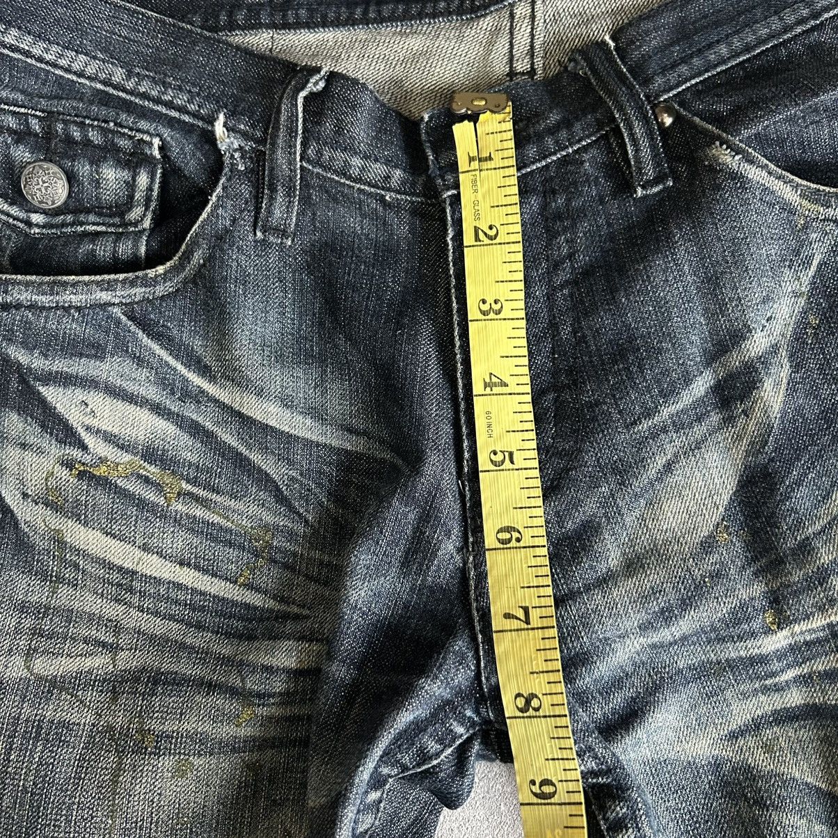 If Six Was Nine Midas Flared Punk Mudwash Jeans Size US 32 / EU 48 - 21 Thumbnail