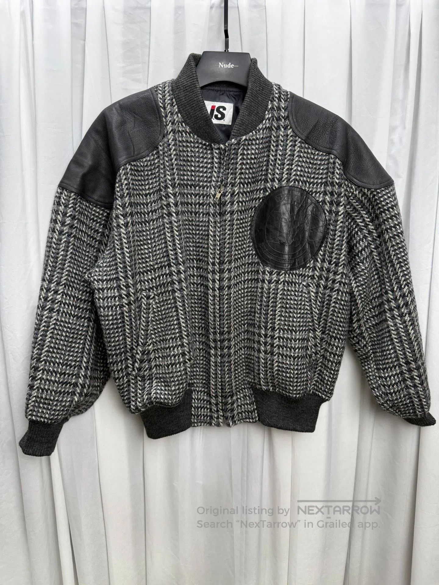 Issey Miyake Issey Sports Plaid Leather Patch Jacket. Size US XXL / EU 58 / 5 - 1 Thumbnail