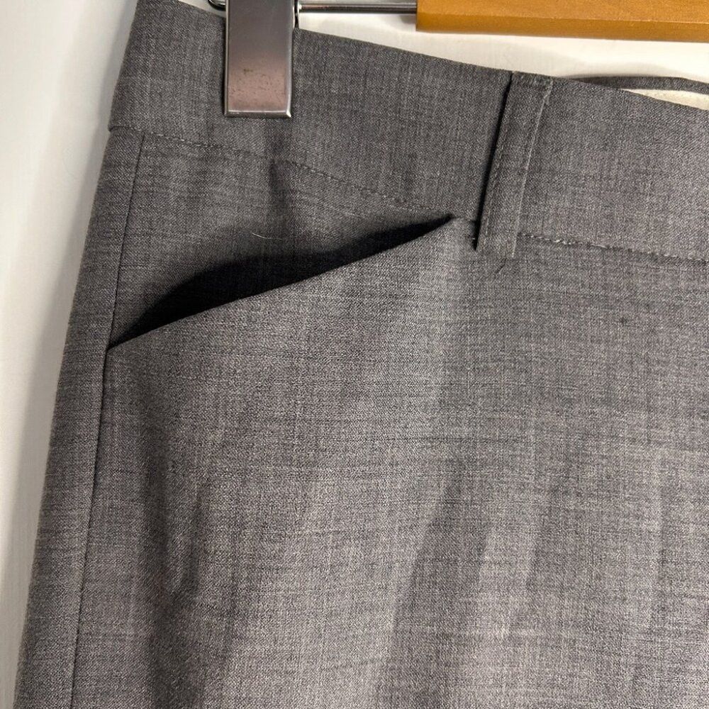Theory Theory Max 2 Urban Wool Blend Heather Grey Pants Size 4 Size 27" / US 4 / IT 40 - 4 Thumbnail