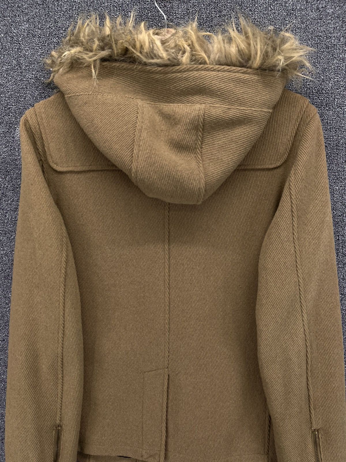 Japanese Brand Semantic Design Rare Wool Duffle Coat Zip Up Jacket Size M / US 6-8 / IT 42-44 - 10 Thumbnail