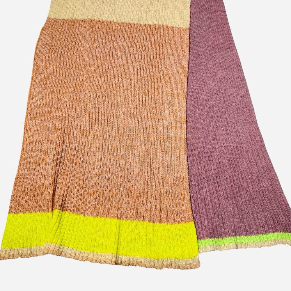 Anthropologie New Anthropologie Colorblock Stripe Wool Blend Scarf 20 x 8 Size ONE SIZE - 7 Thumbnail