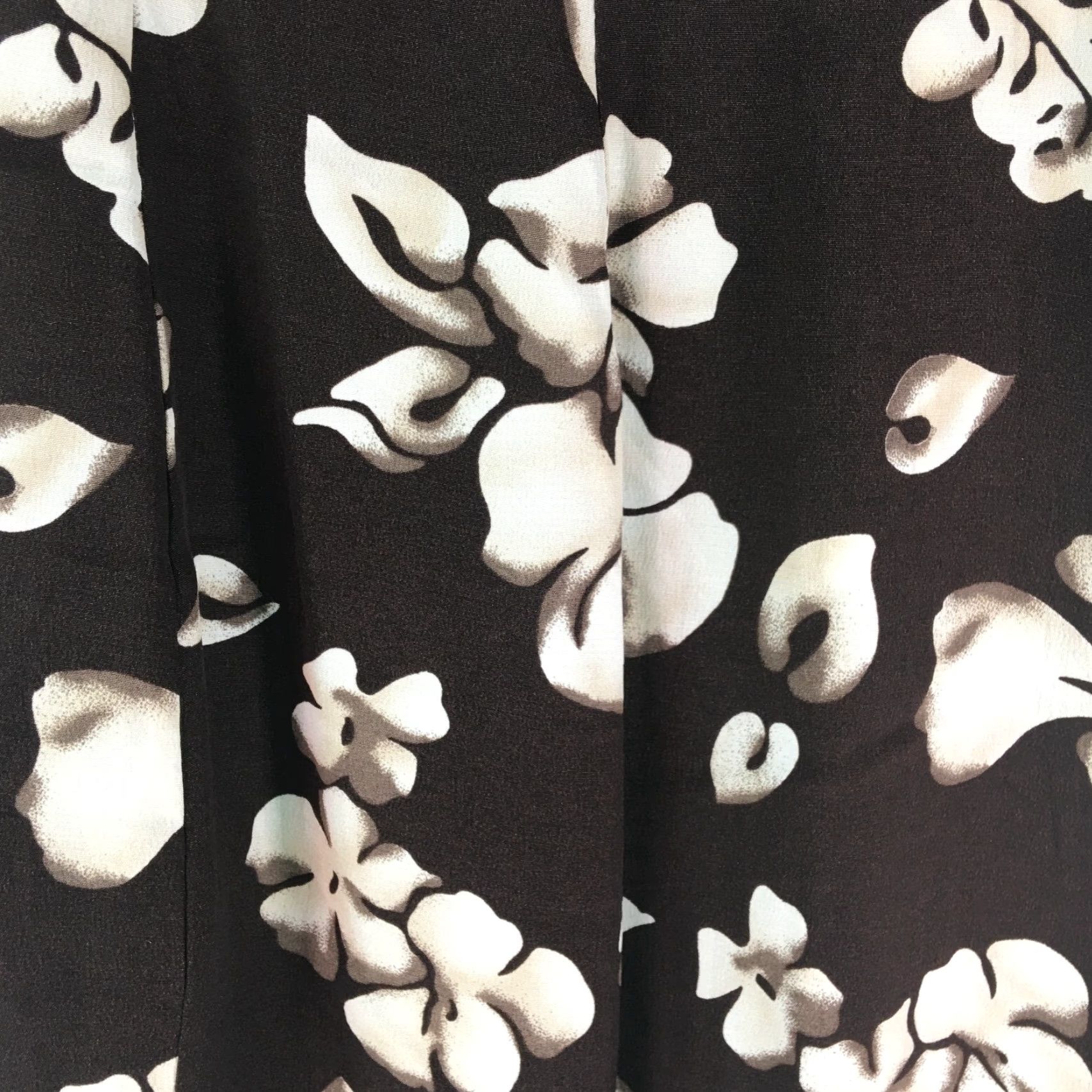 Vintage VINTAGE Unbranded Skirt Women Knee Length Floral Brown 6P Petite A-Line Casual Size 26" / US 2 / IT 38 - 3 Thumbnail
