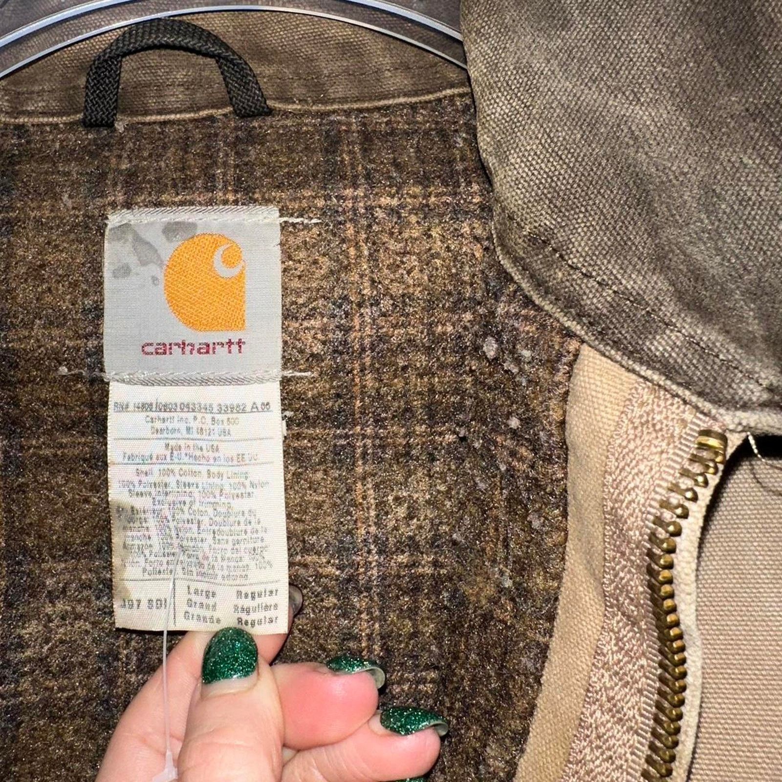 Carhartt Vintage Distressed Carhartt J97 Detroit Jacket size L Size US L / EU 52-54 / 3 - 3 Thumbnail