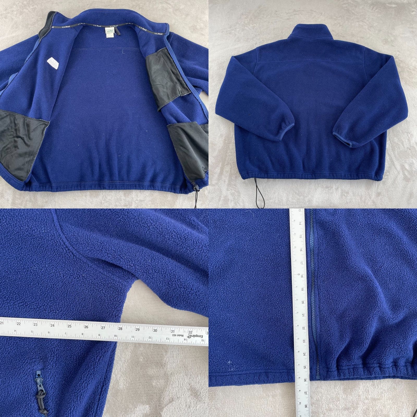 Vintage VINTAGE LL Bean Mountain Deep Pile Fleece Jacket Blue Men XL Full Zip 90's Logo Size US XL / EU 56 / 4 - 8 Thumbnail
