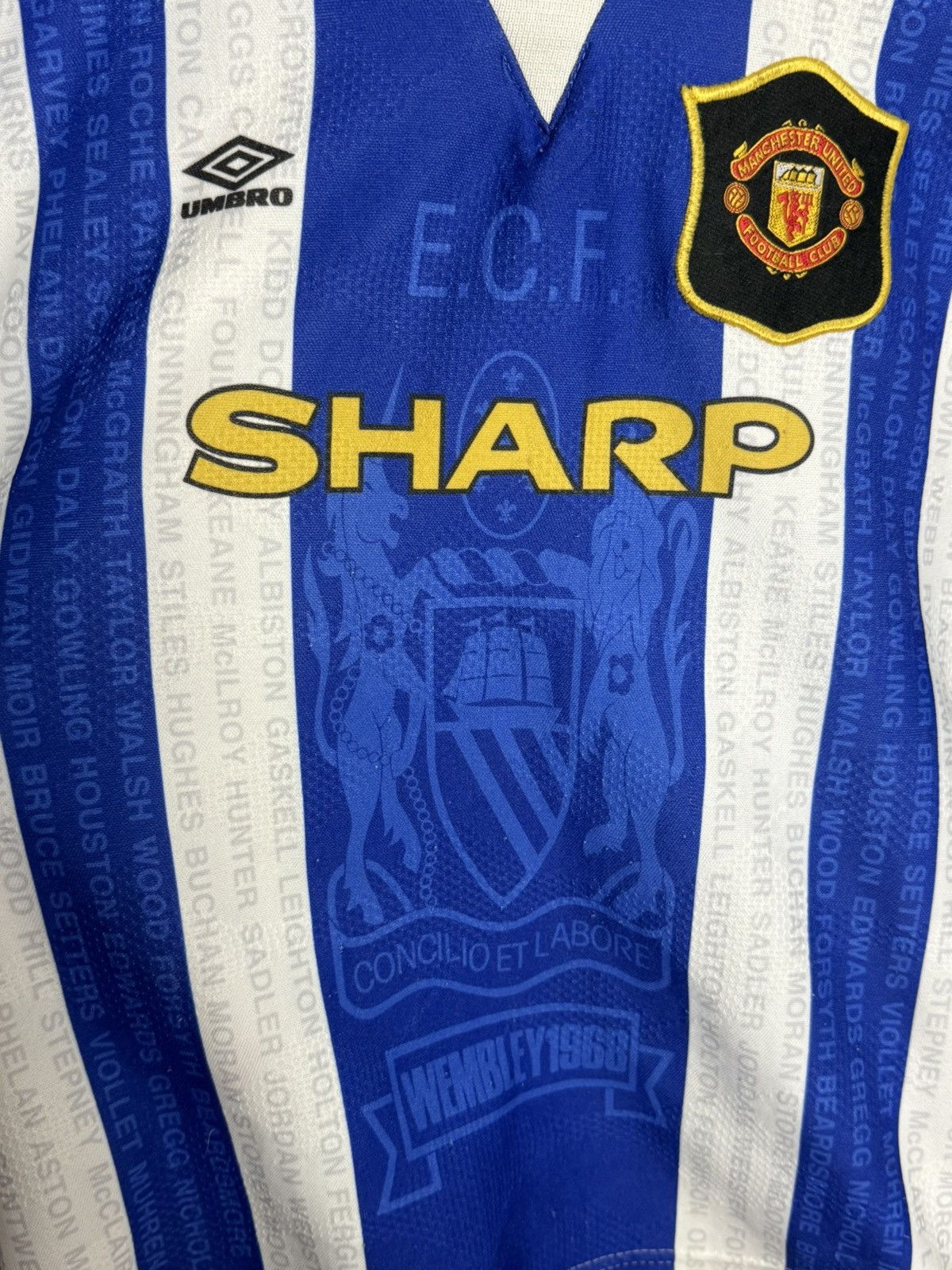 Umbro KIDS Manchester United 94/96 Third Football Jersey Size US XS / EU 42 / 0 - 3 Thumbnail