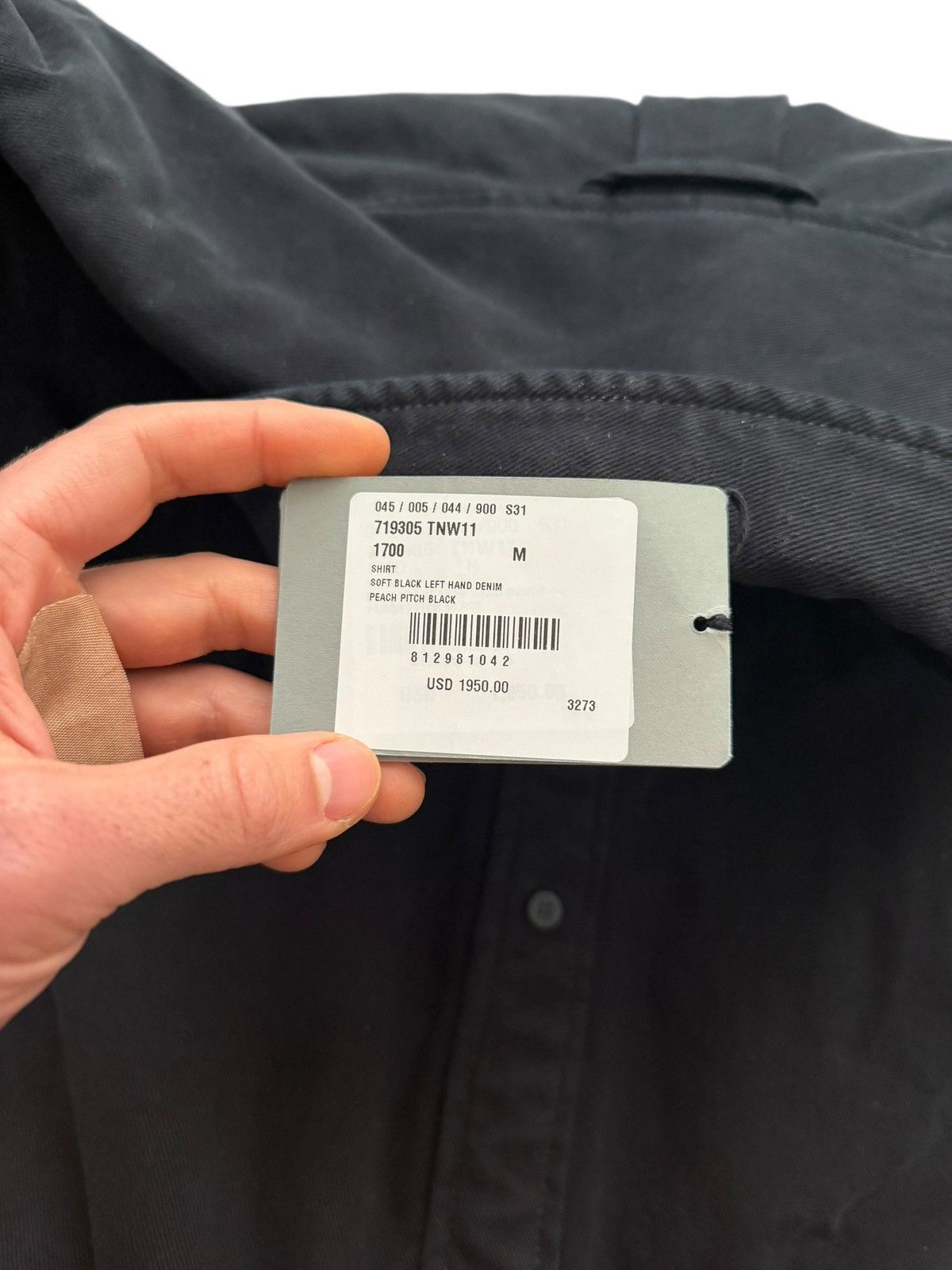 Balenciaga “Mud Show” Silk Padded Double Layer Heavy Denim Work Shirt Size US M / EU 48-50 / 2 - 14 Thumbnail