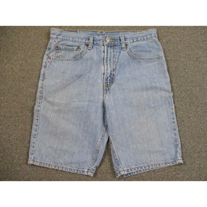 Levi's Levis 505 Shorts 33 Mens Blue Dad Denim Regular Fit Skater Jorts ...