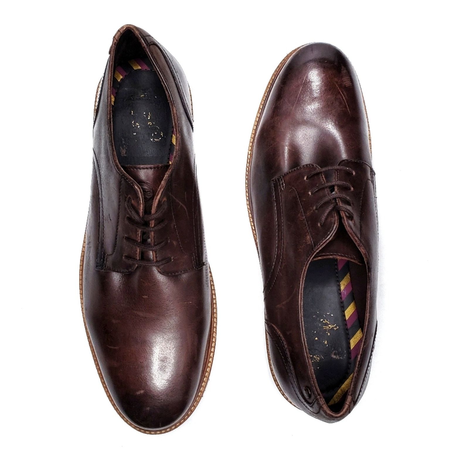 Base London Base London Draco Derby Shoes in Brown Leather Size US 11 / EU 44 - 2 Thumbnail