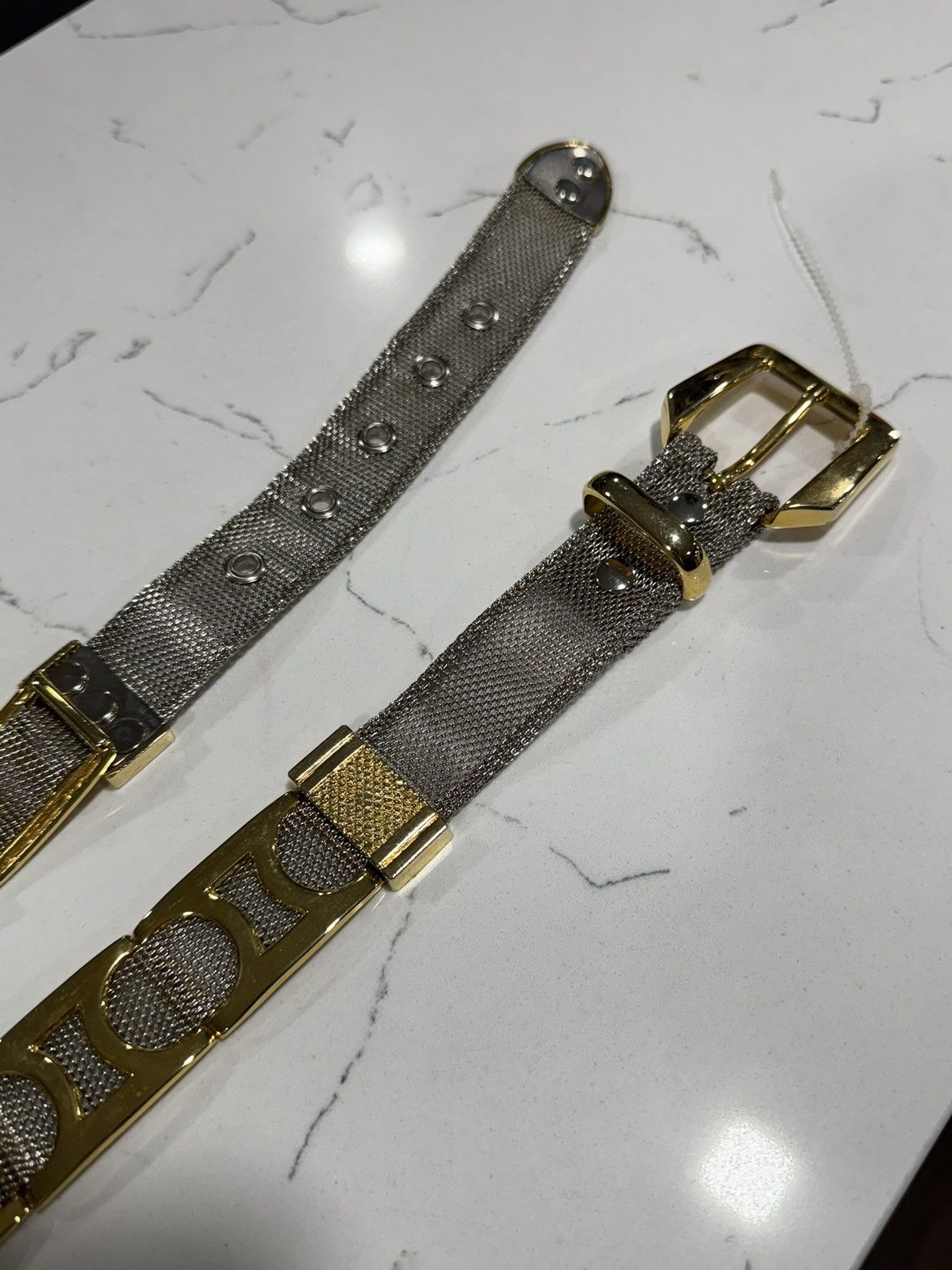 Vintage Vintage Gold/Silver Mesh Statement Belt Size ONE SIZE - 9 Thumbnail