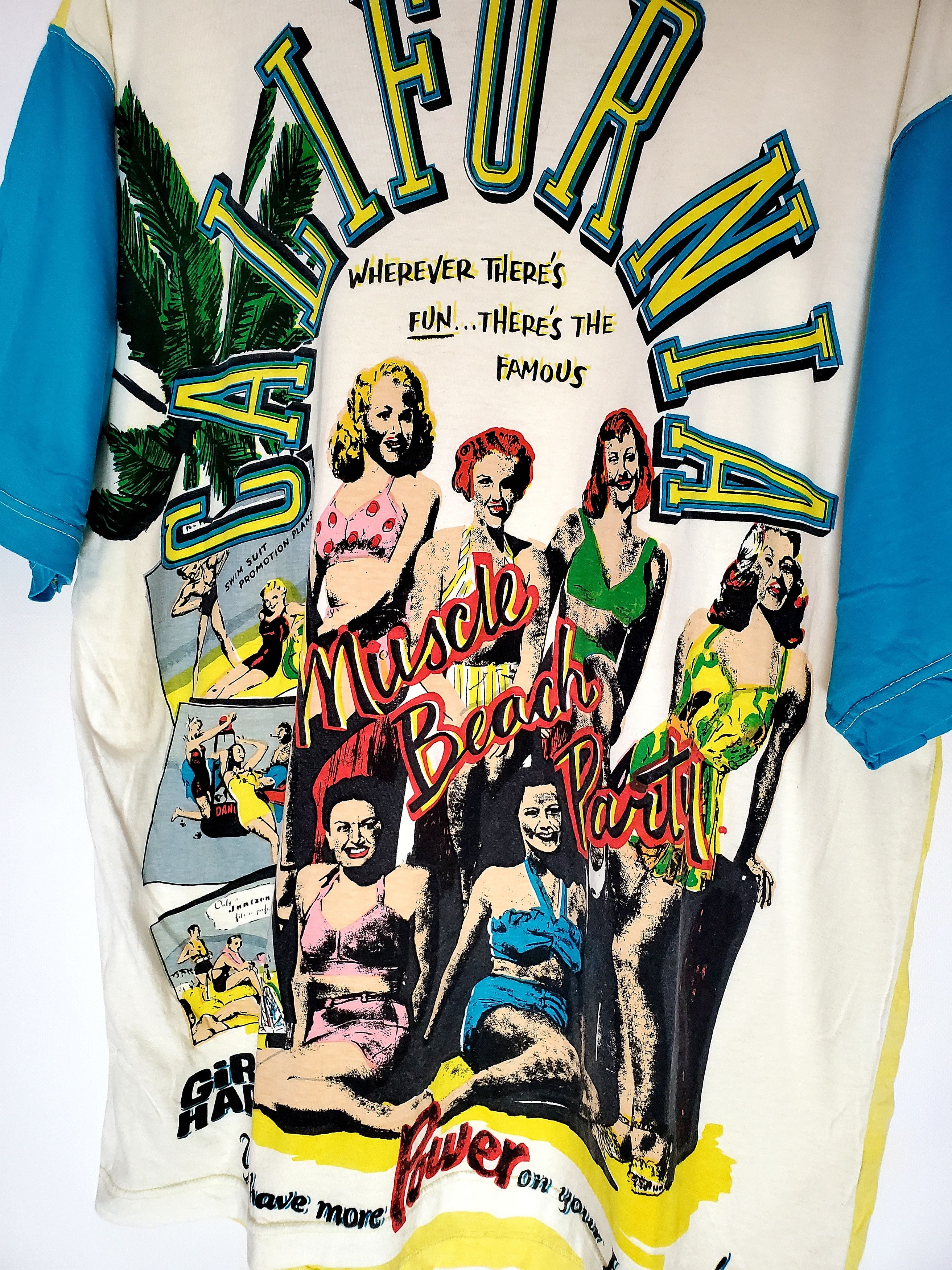 Vintage Vintage 90s California Muscle Beach party Tshirt size L Size US L / EU 52-54 / 3 - 2 Thumbnail