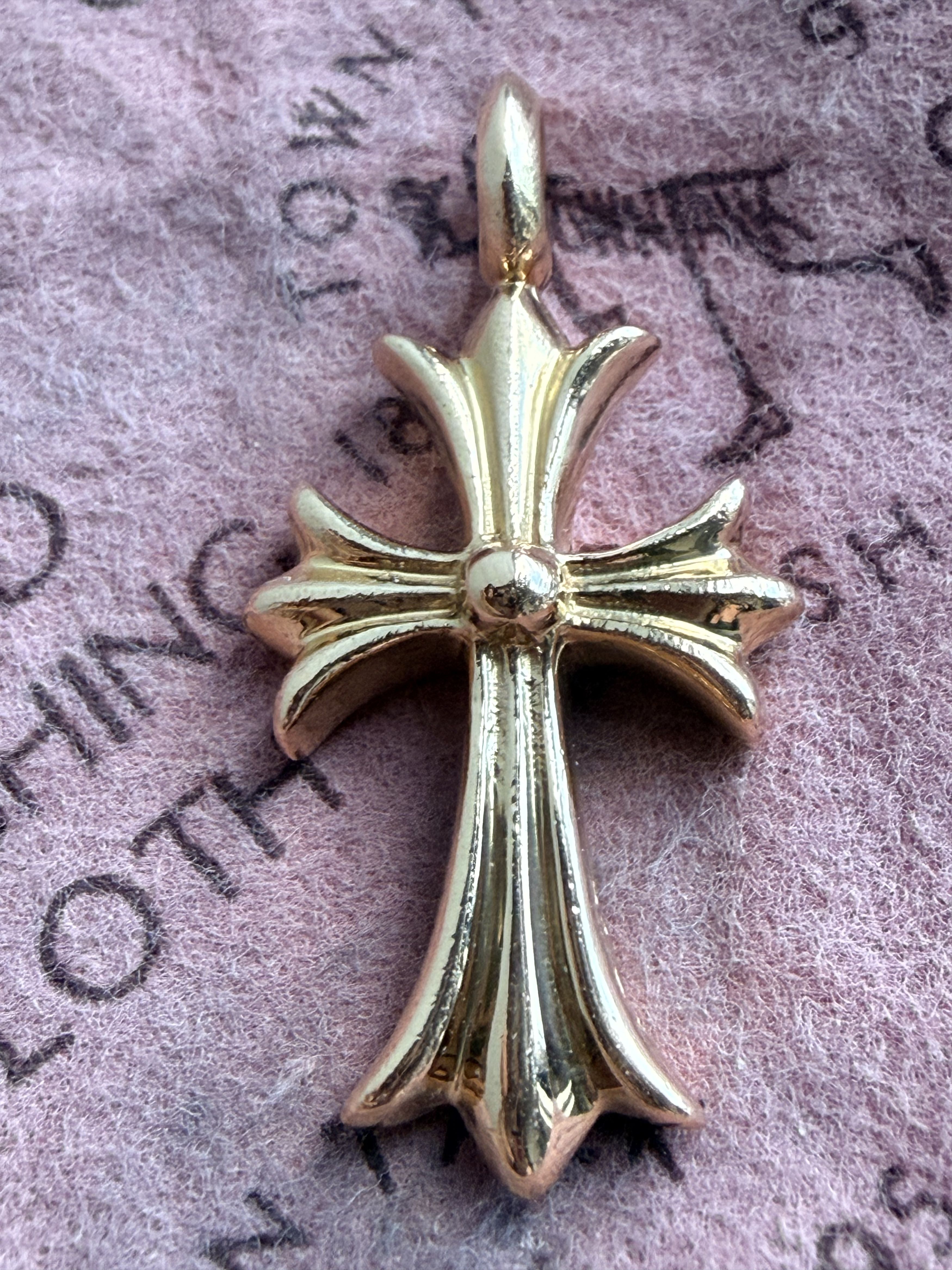 Chrome Hearts Chrome Hearts 22k Tiny Cross with Ruby Size ONE SIZE - 2 Thumbnail