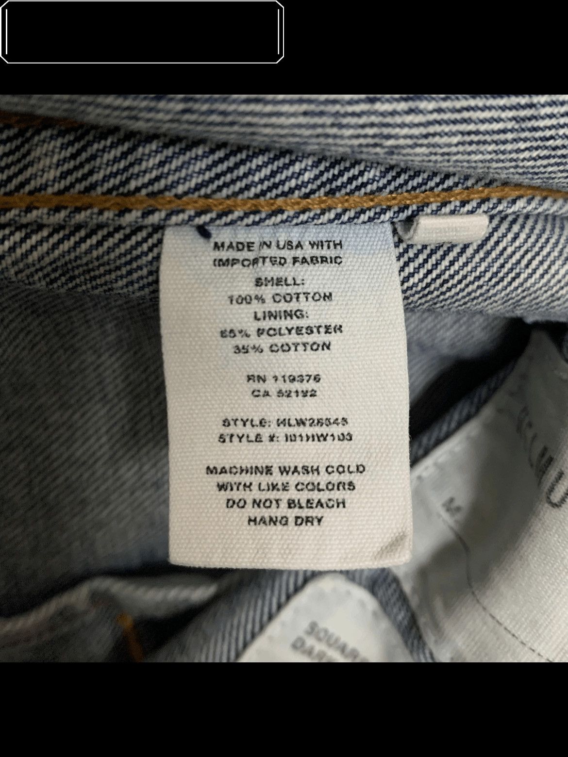 Helmut Lang Helmut Lang Square Shoulder Denim Jacket Size US L / EU 52-54 / 3 - 4 Thumbnail