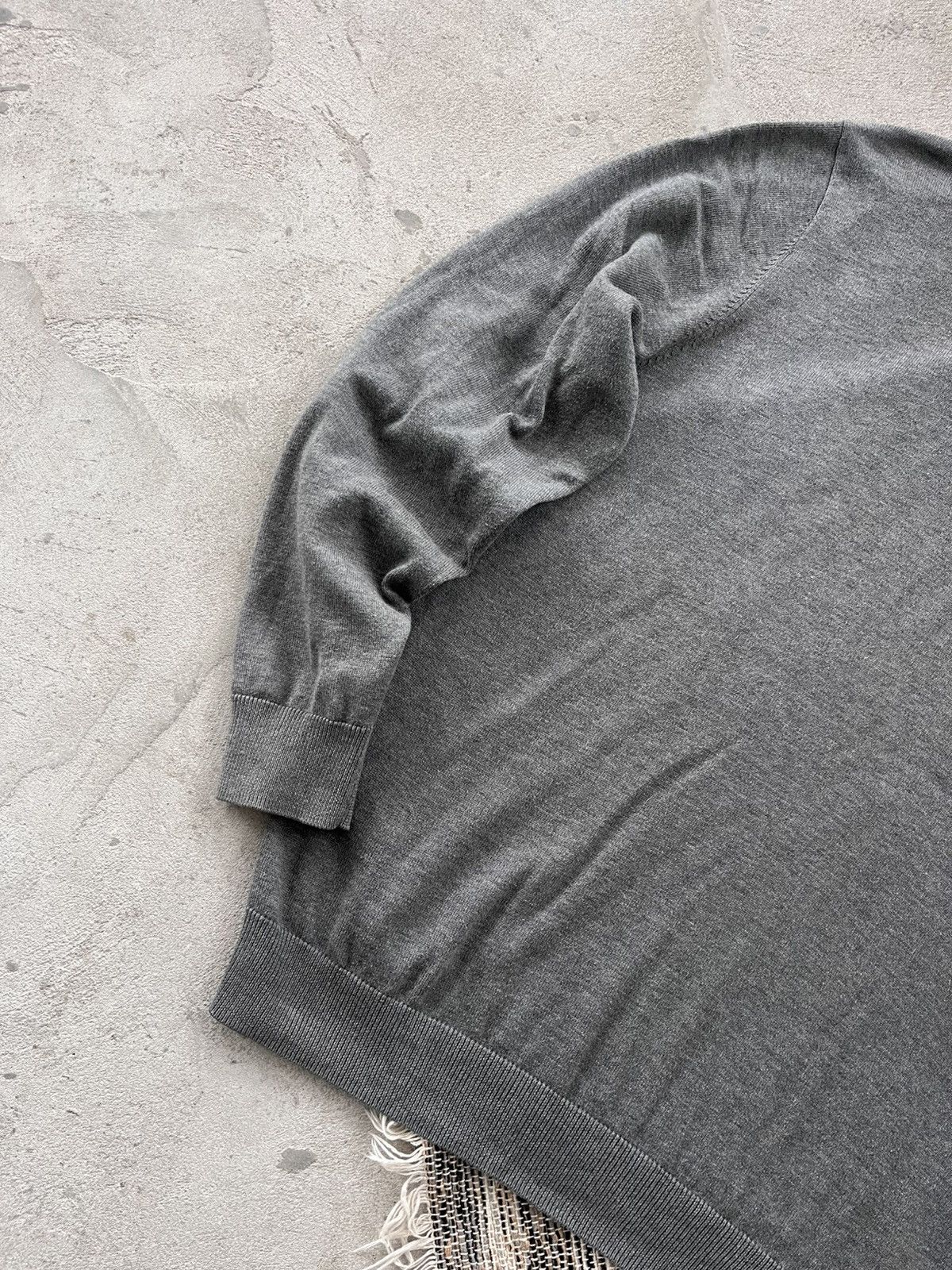 Lacoste Vintage Lacoste Grey Wool 1/3 Zip Sweater Minimalistic Y2K Size US XXL / EU 58 / 5 - 2 Thumbnail