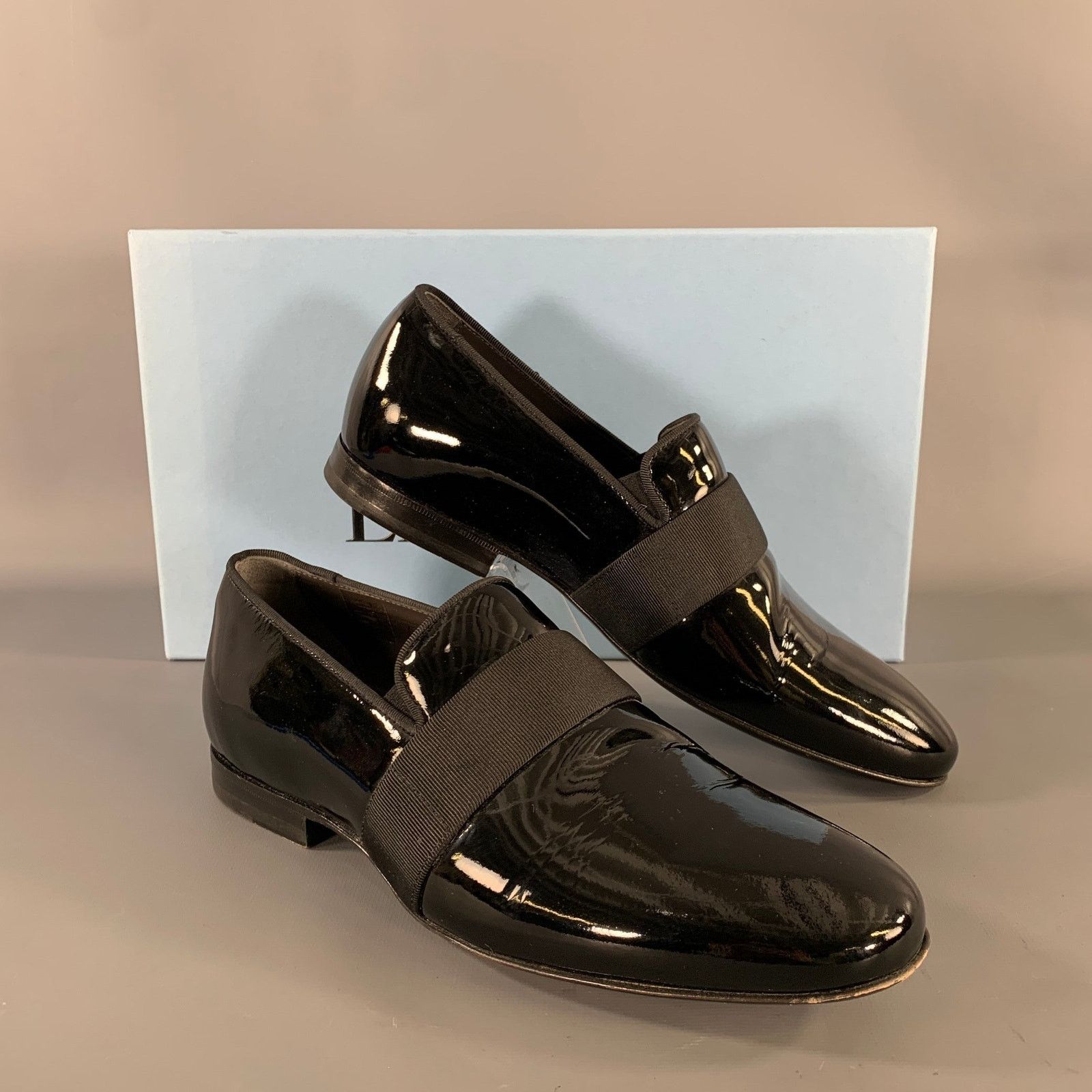 Lanvin LANVIN Size 8 Black Patent Leather Slip On Loafers Size US 8 / EU 41 - 9 Thumbnail