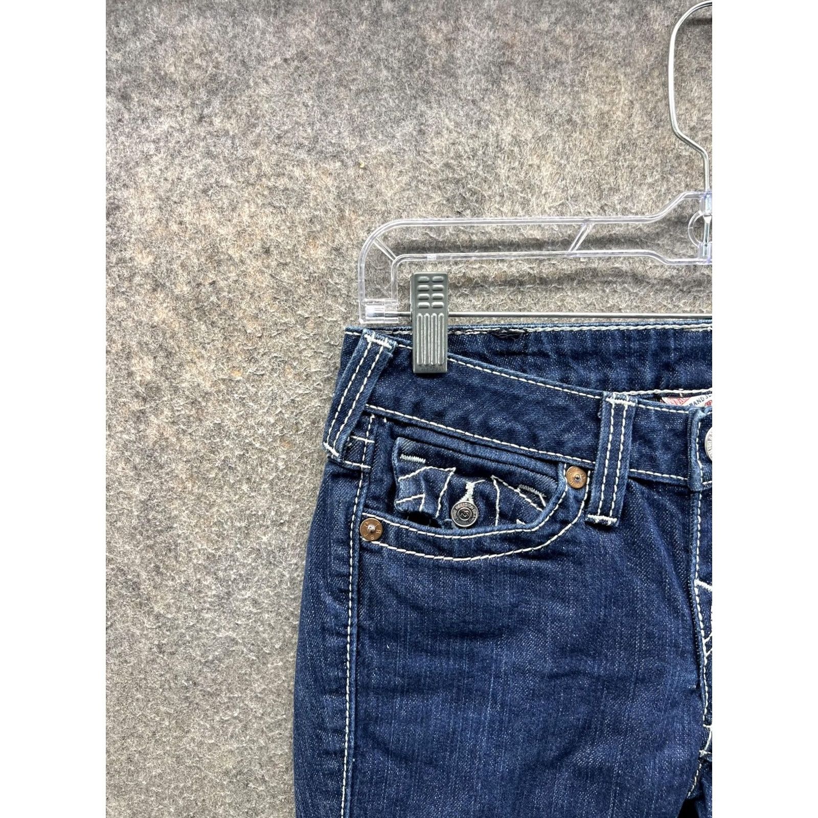 True Religion True Religion Jeans Capri Womens 26 Blue Dark Wash Denim Rolled Capris Slim 5-Pocket Ankle Zipper Summer Women’s Size 26" / US 2 / IT 38 - 6 Thumbnail